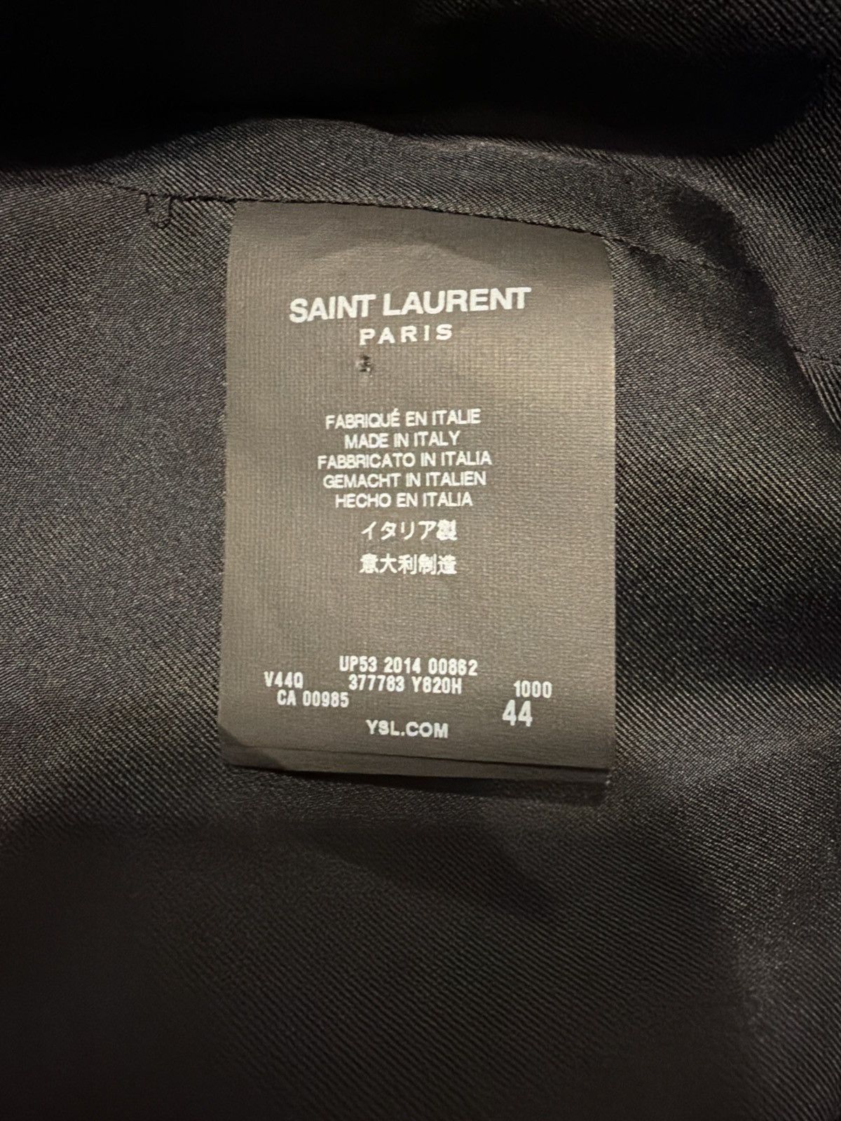 Saint Laurent Paris Saint Laurent SS15 “Psych Rock” Teddy Size US S / EU 44-46 / 1 - 5 Thumbnail