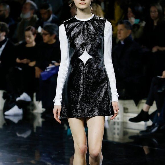 Courreges Courreges Cutout Vinyl Shift Dress Size L / US 10 / IT 46 - 3 Thumbnail
