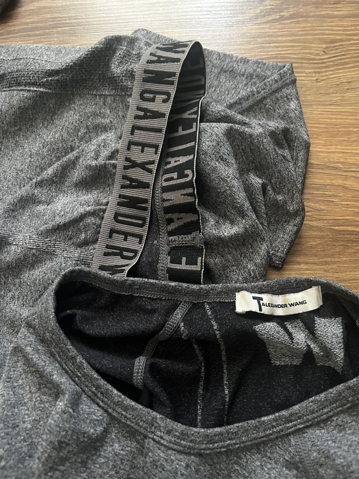 Alexander Wang Alexander Wang Sport Set Long Sleeve + Leggings Grey Logo Size M / US 6-8 / IT 42-44 - 16 Thumbnail