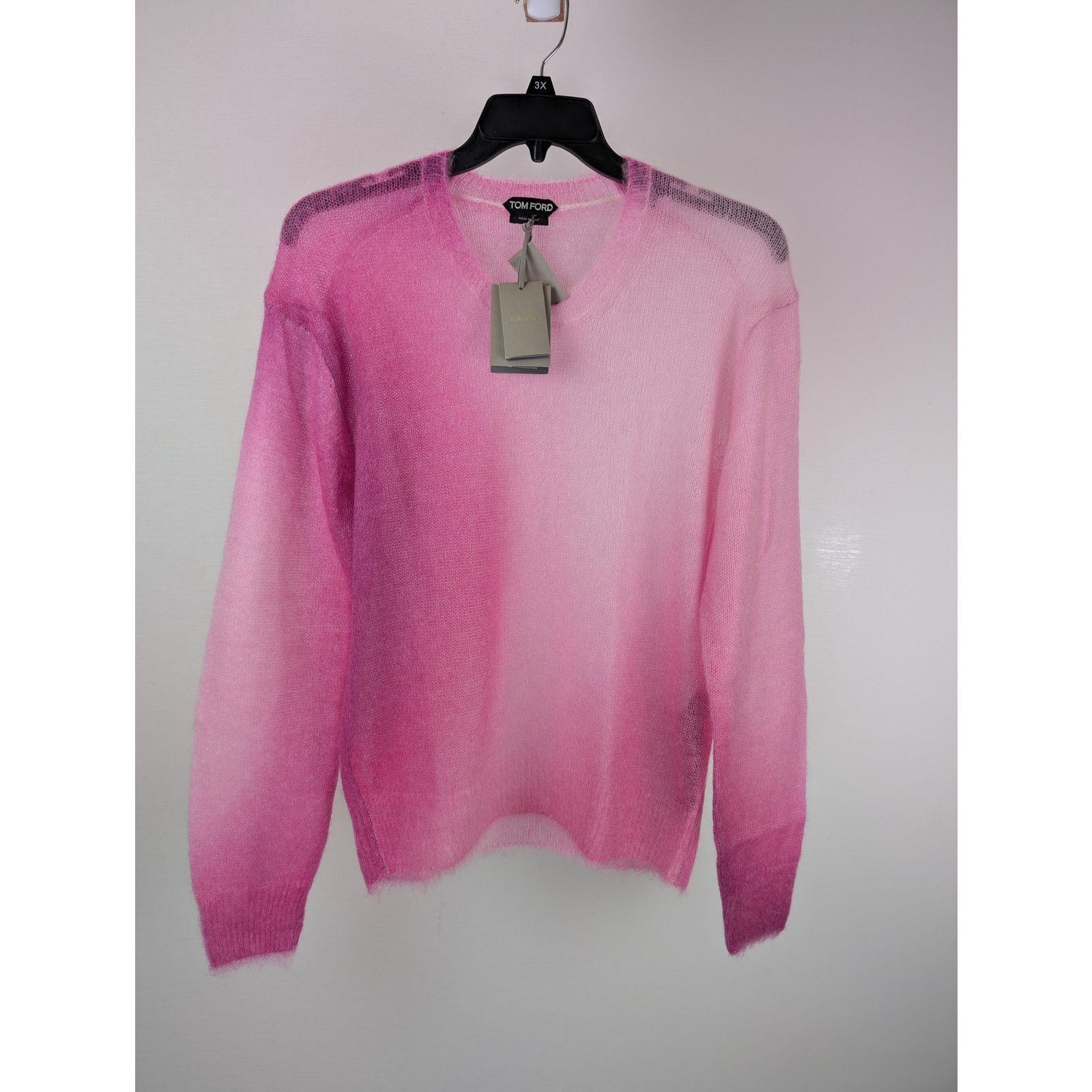 Tom Ford o1rshd1 Knitwear Crewneck Knitted Sweatshirt in Pink Size US XL / EU 56 / 4 - 2 Thumbnail