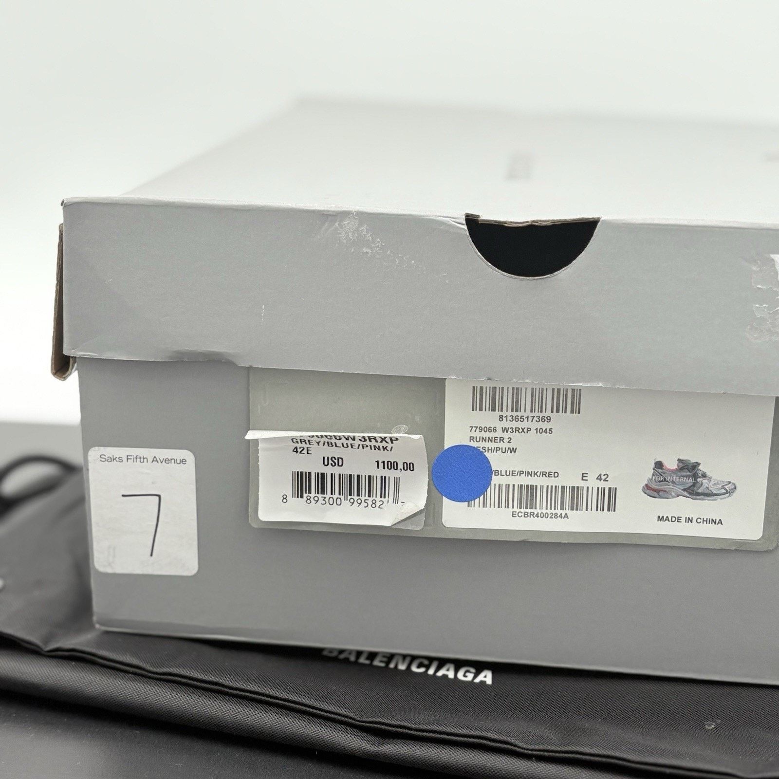 Balenciaga Balenciaga Runner ' Grey Pink Blue ' | SUPER CLEAN! Size US 9 / EU 42 - 15 Thumbnail