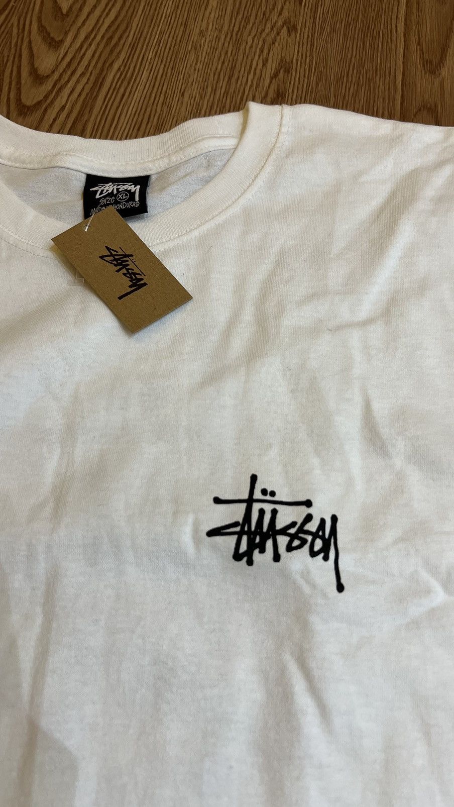 Stussy Stussy basic white tee Size US XL / EU 56 / 4 - 2 Thumbnail