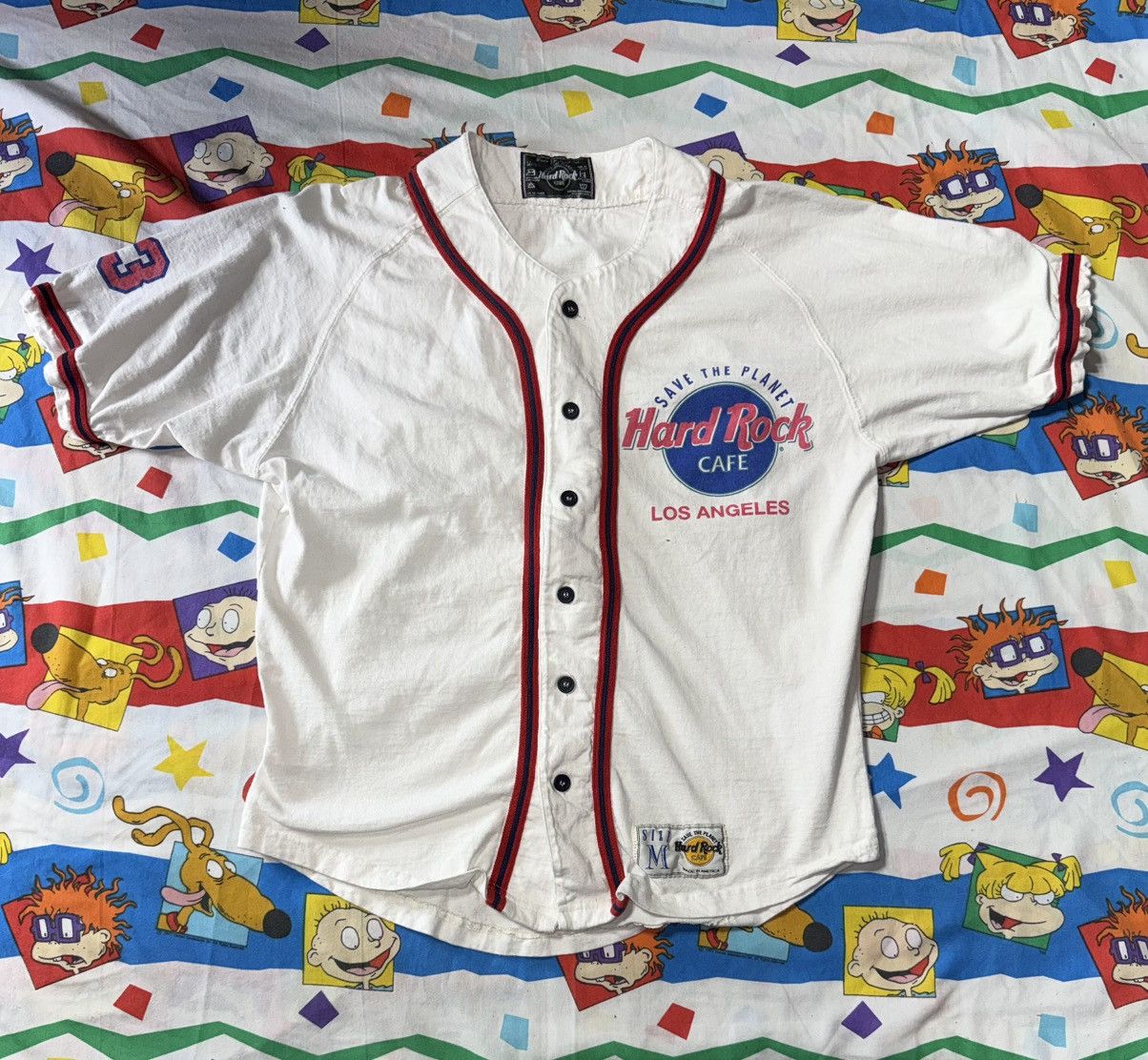 Hard Rock Cafe Vintage Hard Rock Cafe Baseball Jersey New Orleans Size US M / EU 48-50 / 2 - 2 Thumbnail