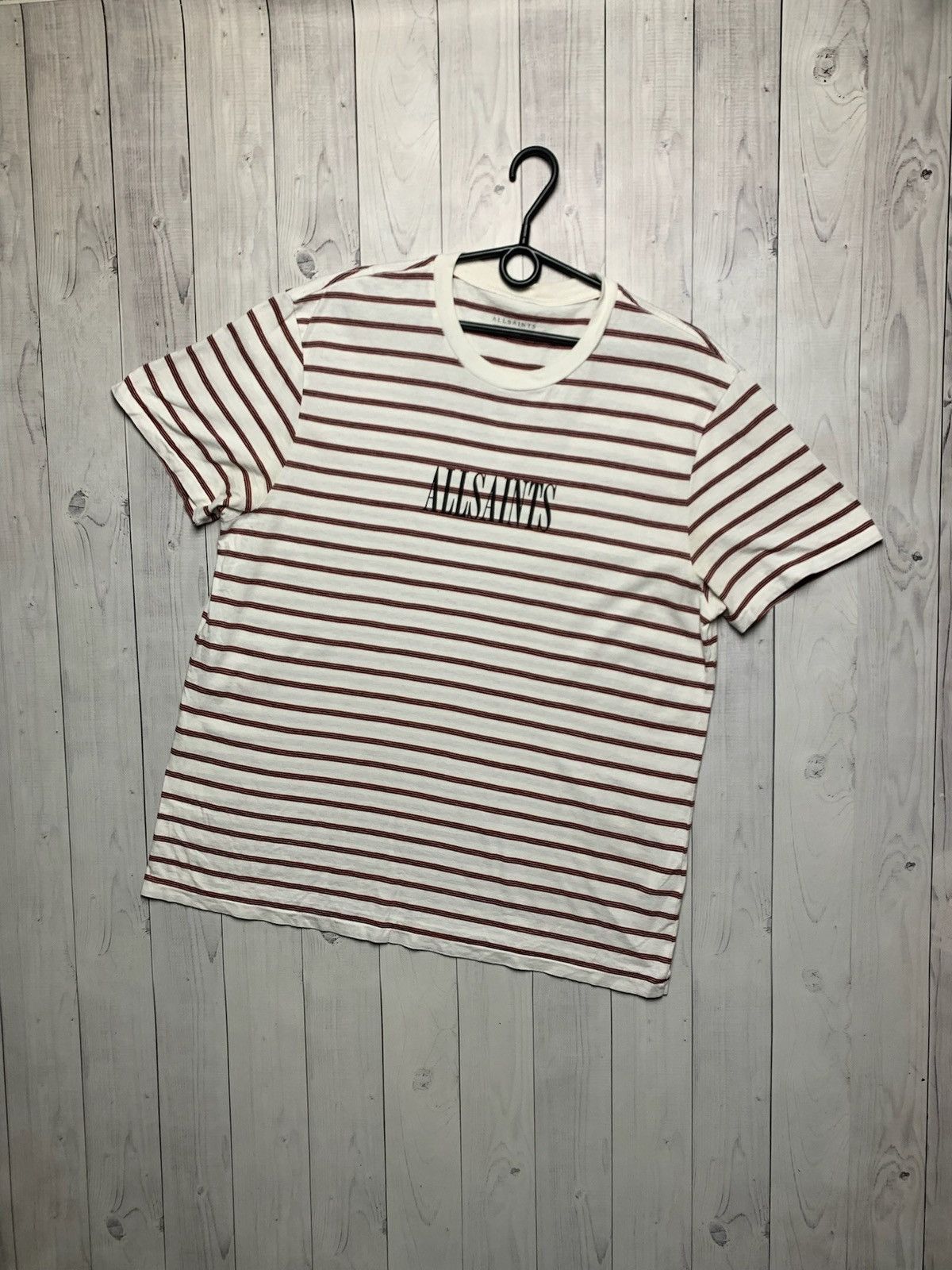 Allsaints × Vintage Vintage allsaints striped tee logo size M Size US M / EU 48-50 / 2 - 1 Thumbnail