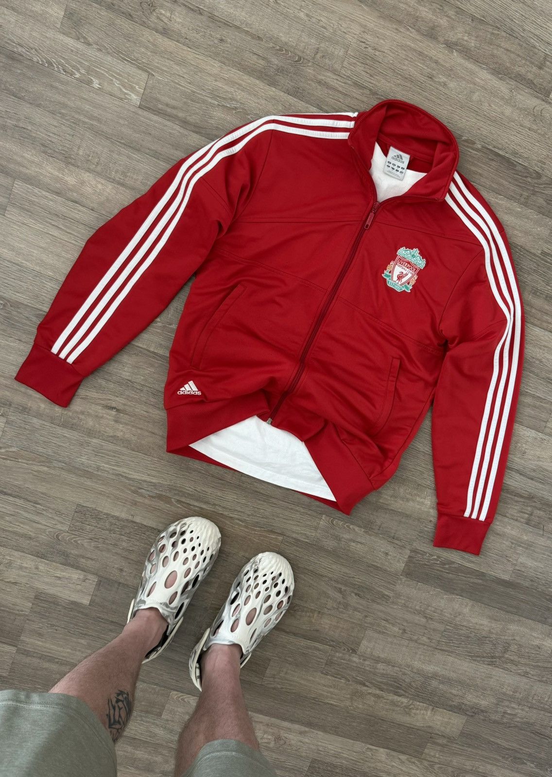 【USED】 LIVERPOOL jacket adidas 90s Vintage Adidas Liverpool Football Jacket Soccer Black Track