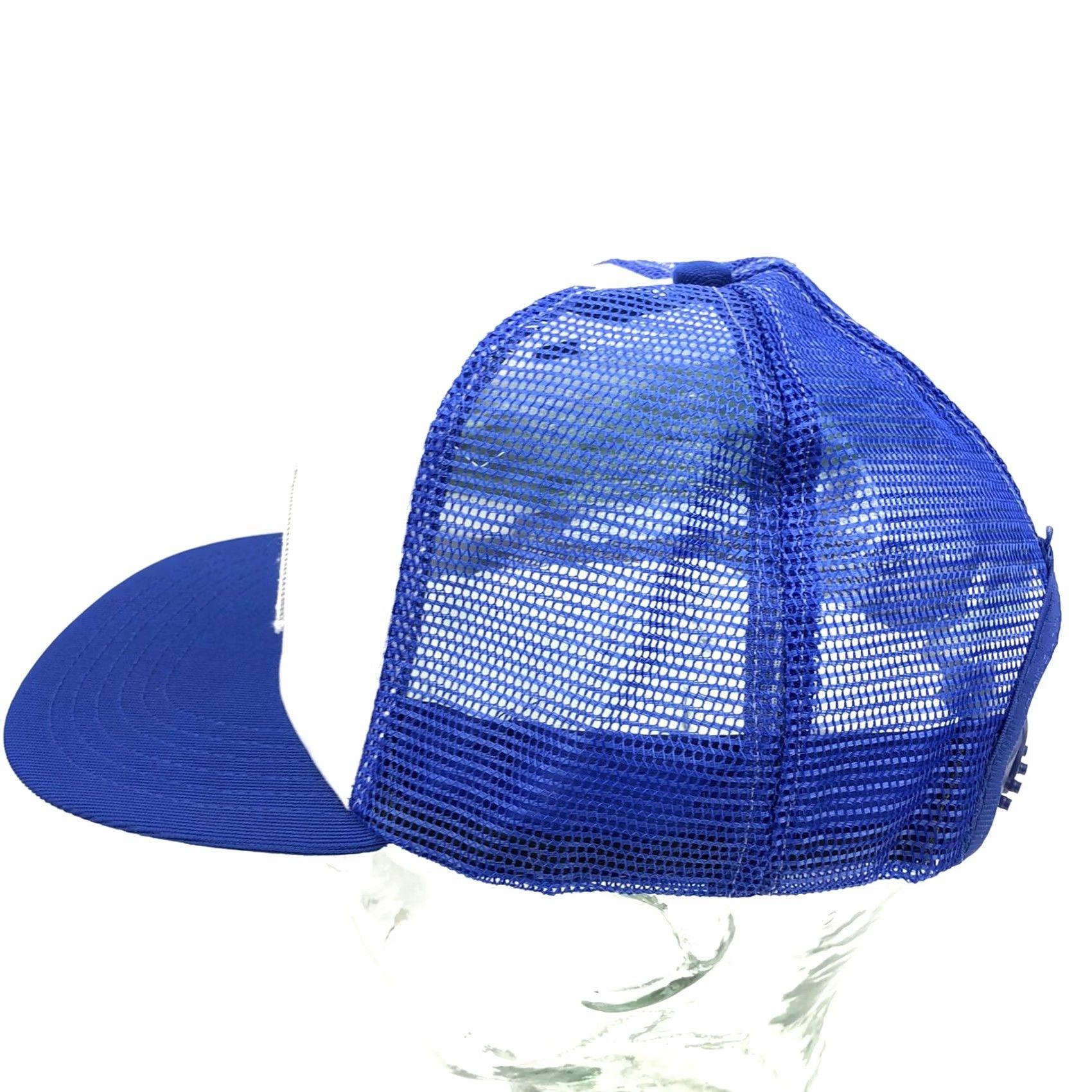 Vintage VINTAGE Trucker Hat Cap Snap Back Blue White USA Patch 80s 90s State Chemical Mens Adjustable Size ONE SIZE - 4 Thumbnail