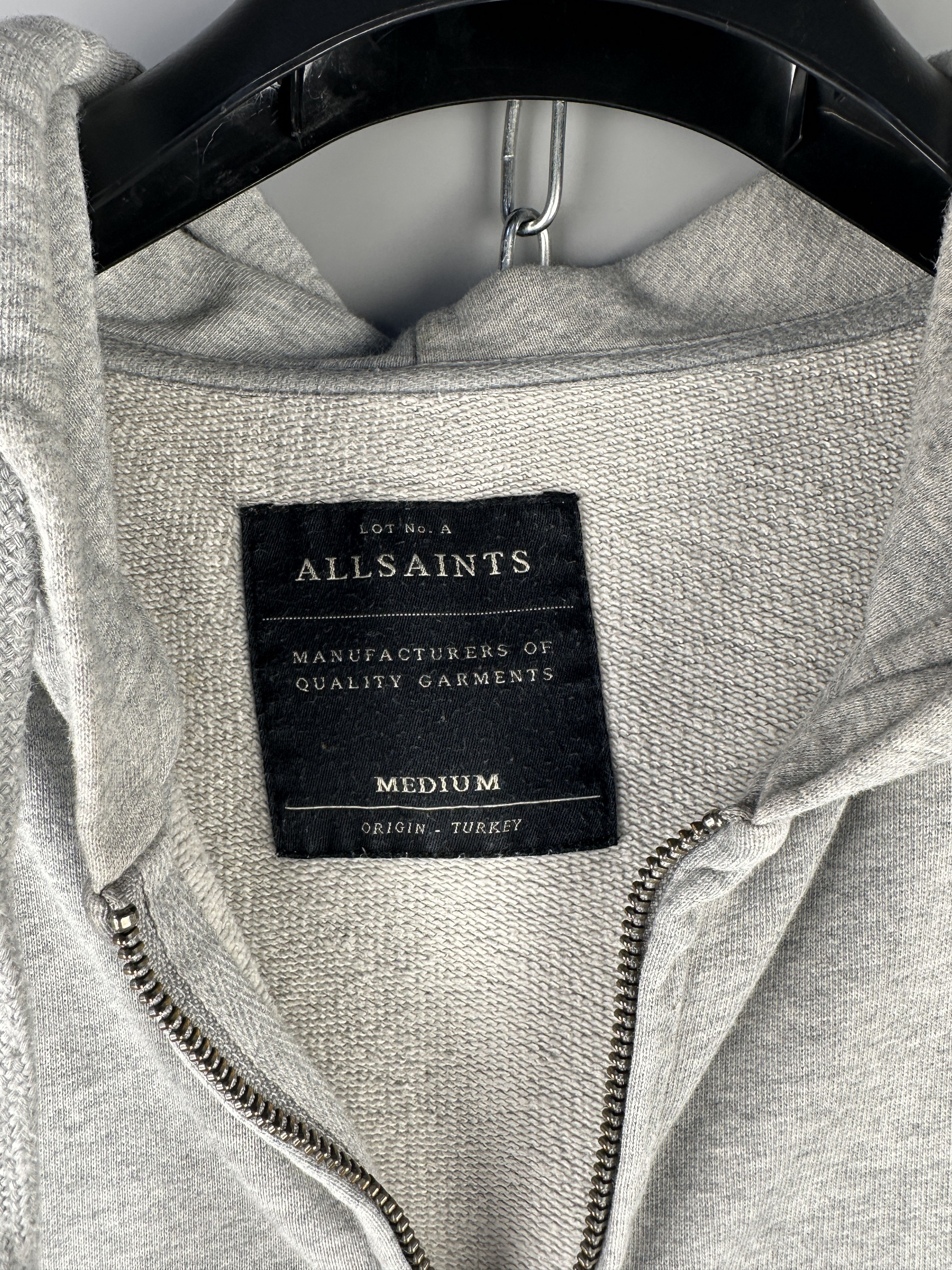 Allsaints Allsaints Cotton Basic Zip Wilde Hoodie Size US M / EU 48-50 / 2 - 11 Thumbnail