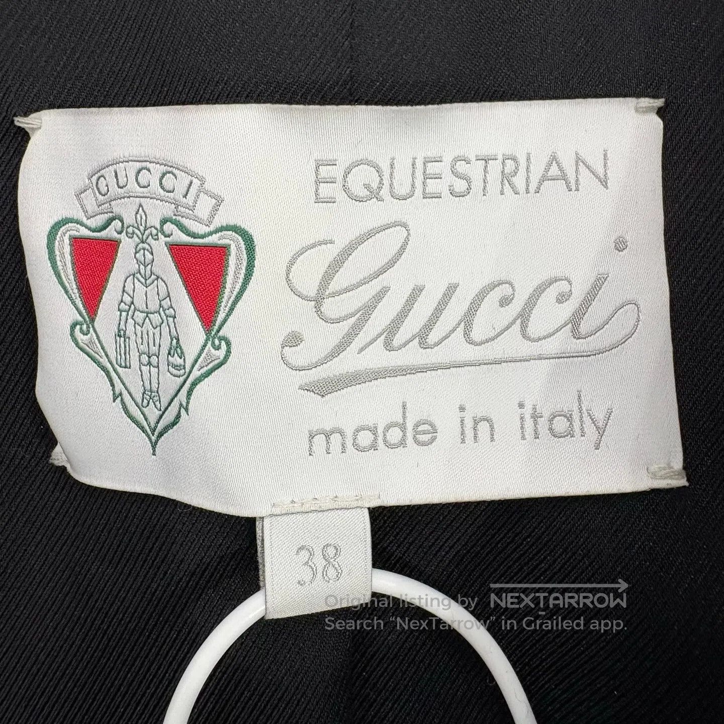 Gucci Guicci size38 Black horsehair buckle suit jacket Size 38R - 3 Thumbnail