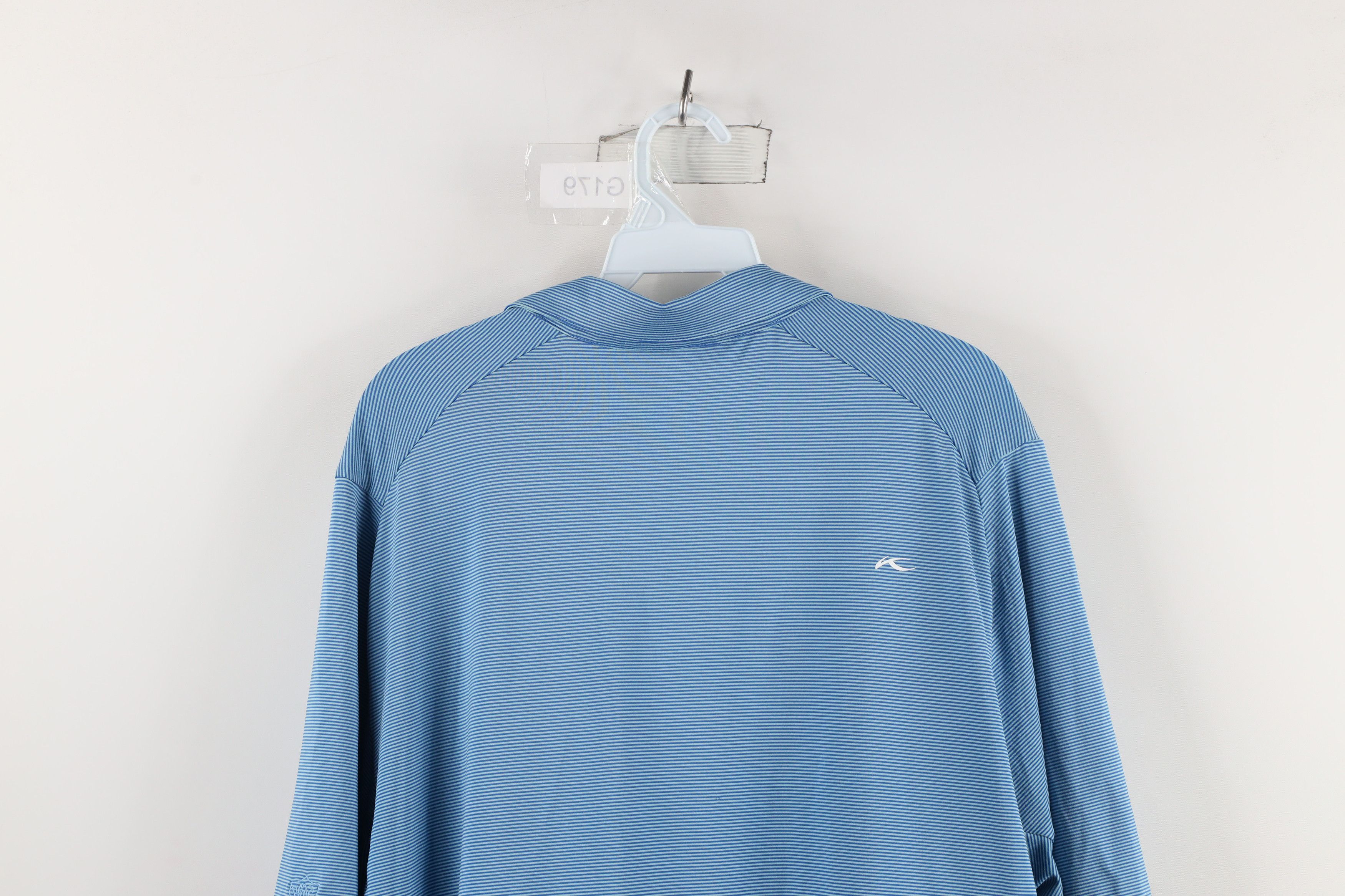 KJUS × Vintage Kjus Striped Short Sleeve Collared Golf Polo Shirt Blue Size US L / EU 52-54 / 3 - 12 Thumbnail