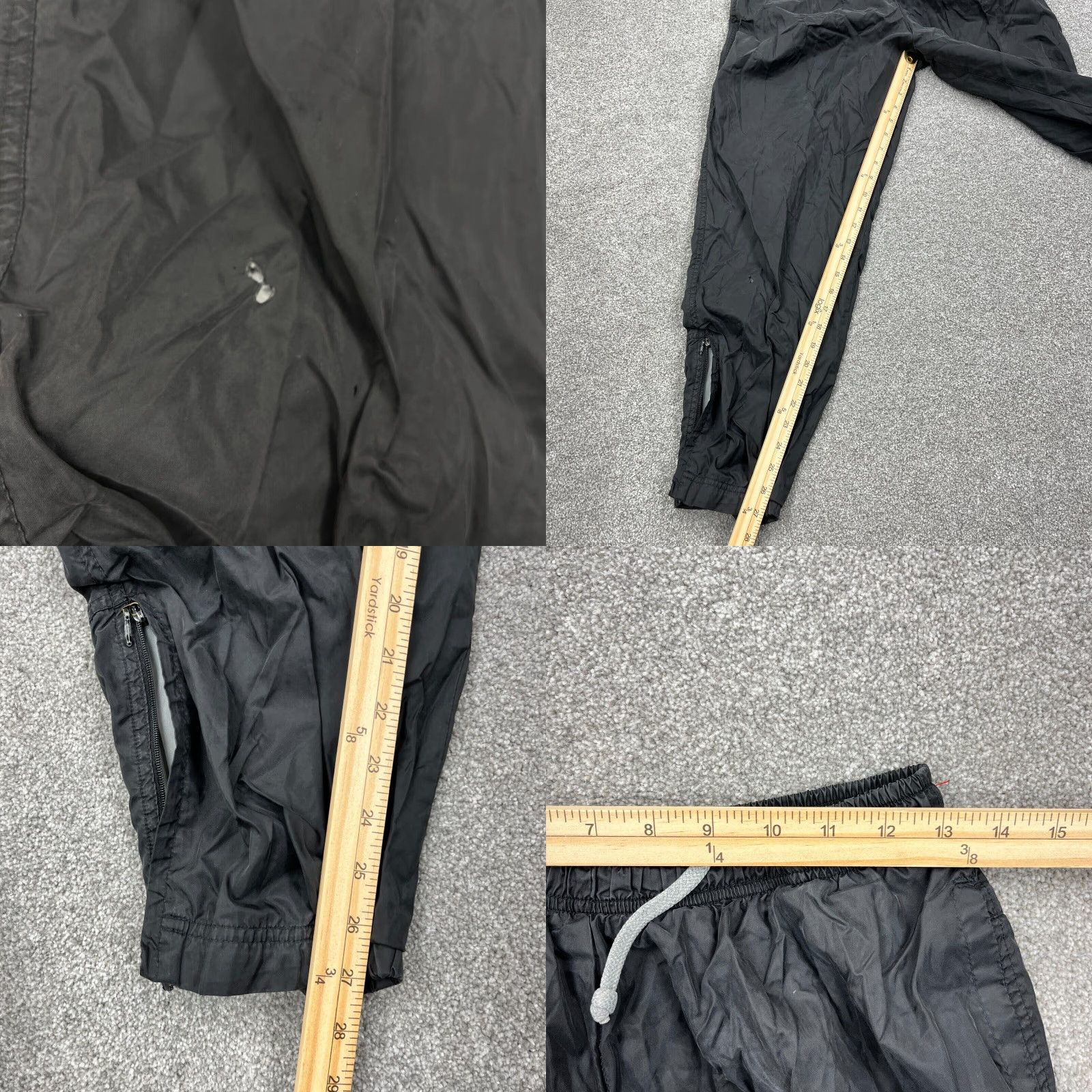 Nike VINTAGE Nike Tracksuit Pants Women XL Black Windbreaker Style Track Pants 90s Y2K Ladies Regular Fit Womens Size 40" / US 18 - 8 Thumbnail