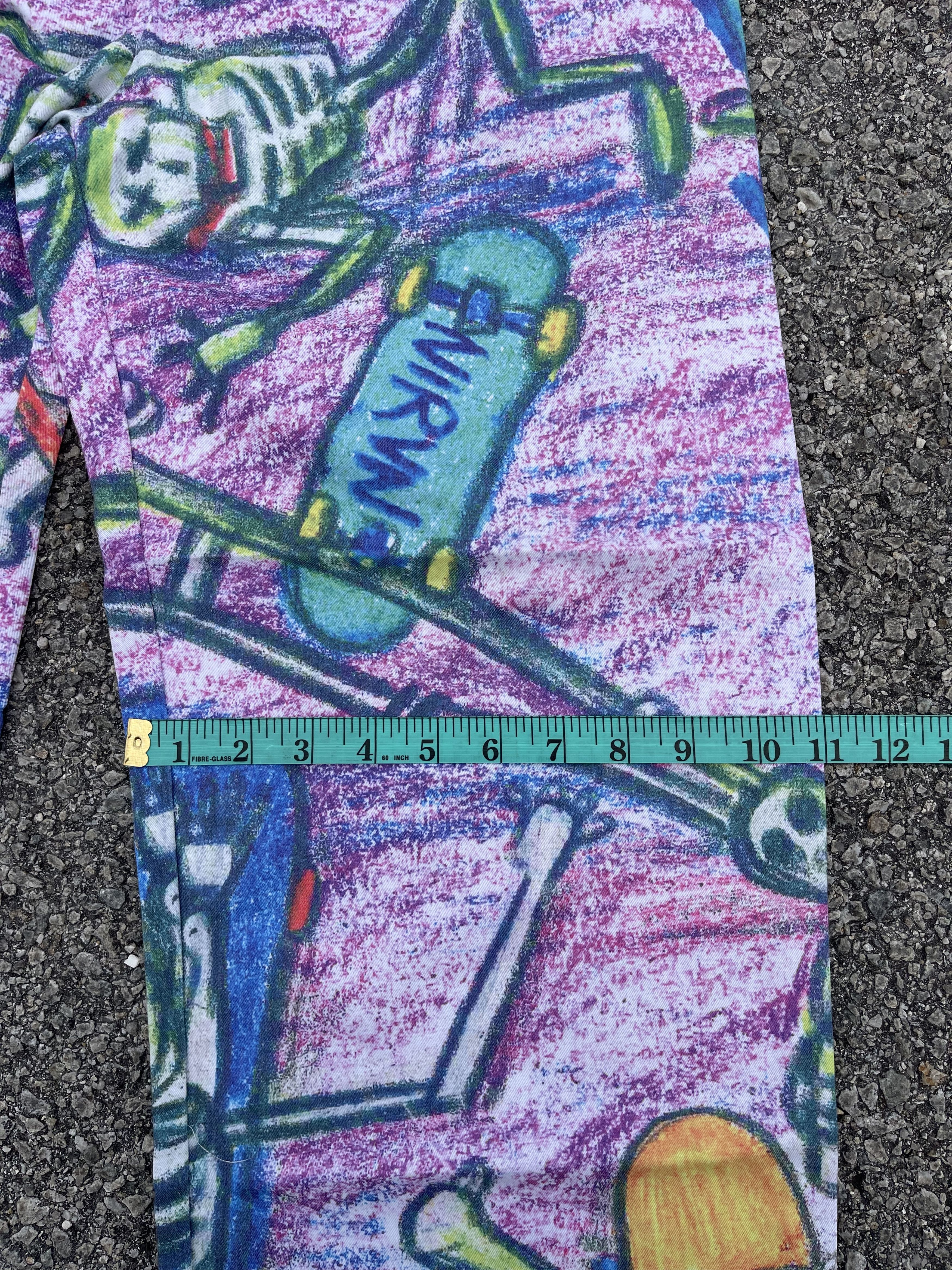 Nirvana “Skull Skater” Fullprint OVP Artwork Trouser Baggy Size US 30 / EU 46 - 13 Thumbnail
