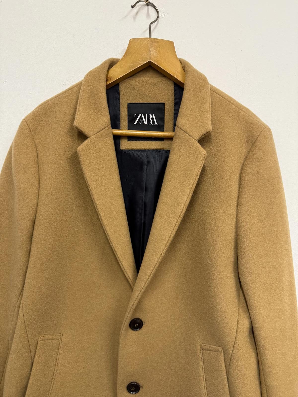 Zara Zara Classic Camel Wool Blend Coat Size M / US 6-8 / IT 42-44 - 3 Thumbnail