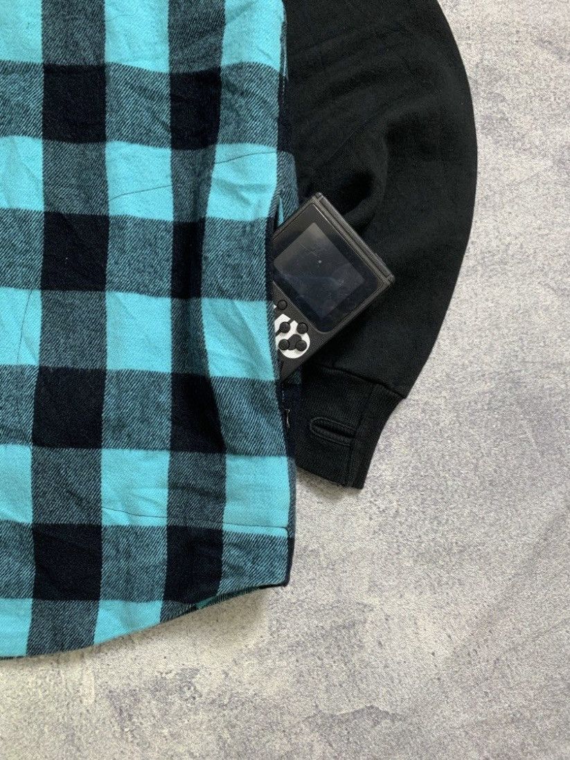 Japanese Brand × Vintage Vintage Pattern 'Purple Cow' Flannel Hoodie Jacket Size US L / EU 52-54 / 3 - 4 Thumbnail