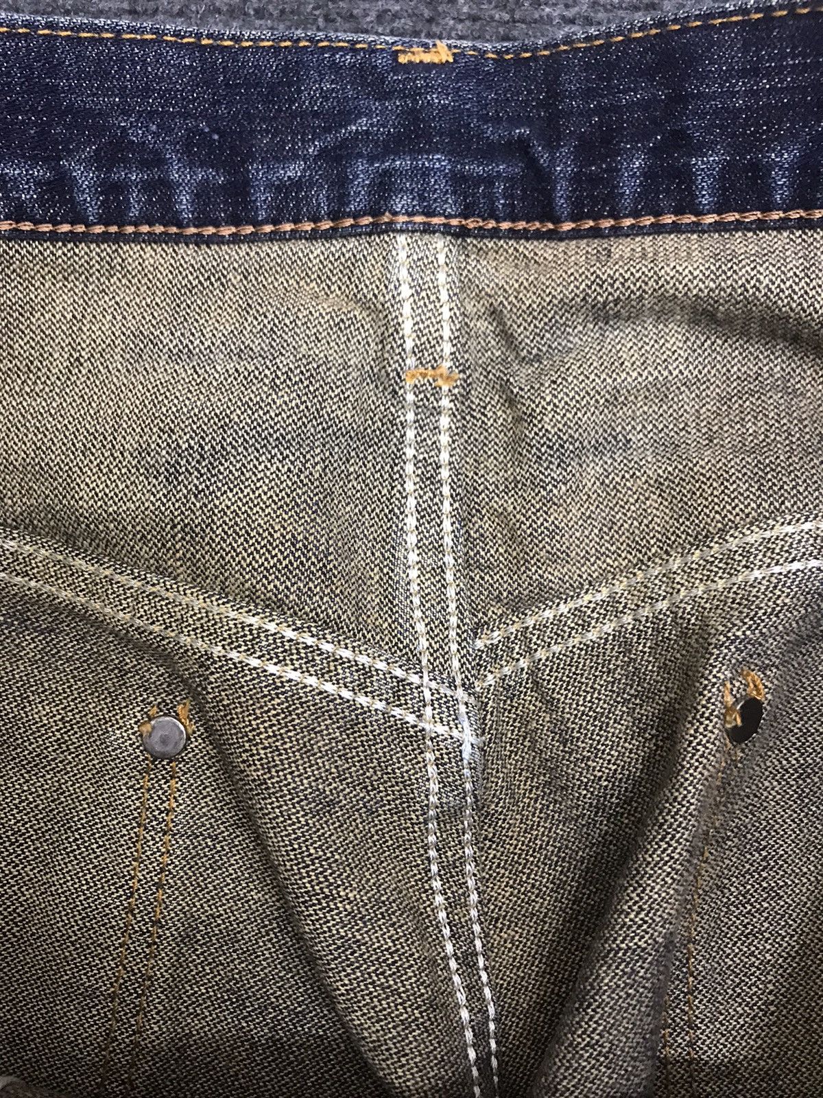 Vintage × Wrangler 💥Wrangler Stunning Stylish Rusty Wash Faded Denim F146 Size US 34 / EU 50 - 16 Thumbnail