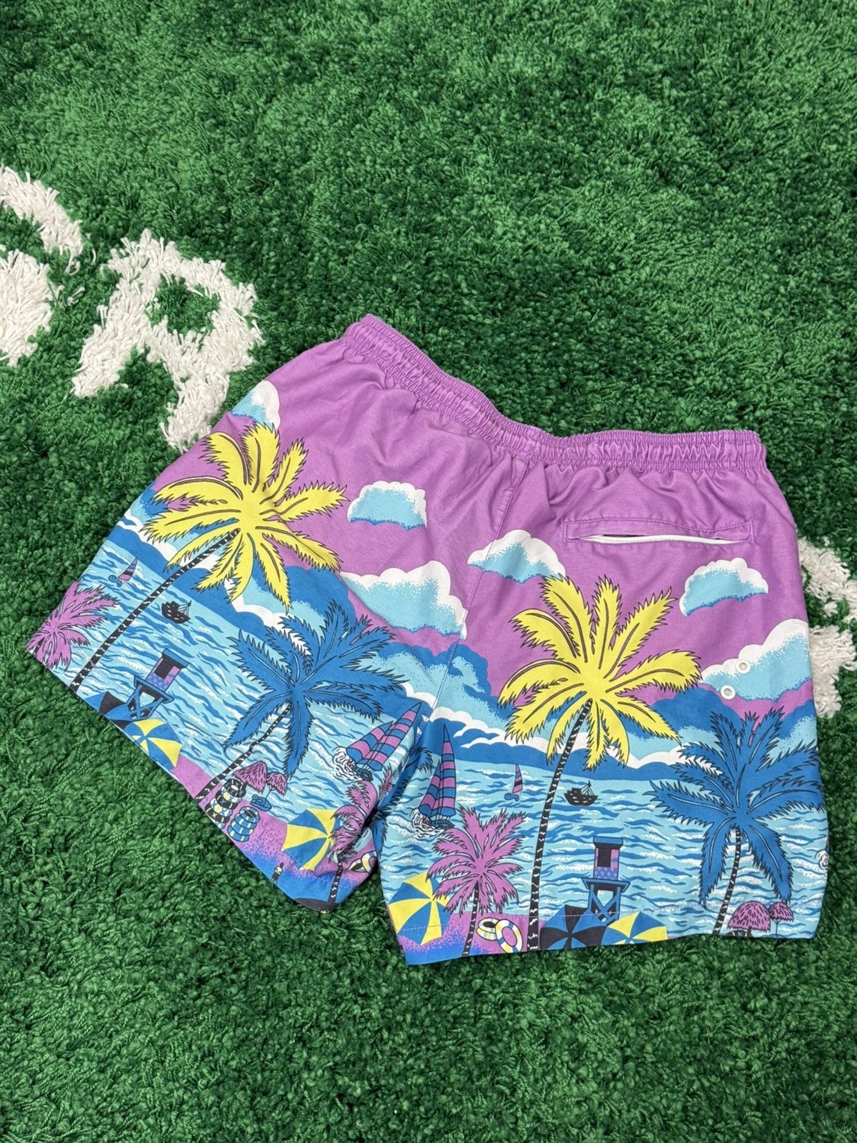 American Eagle Outfitters American Eagle Psychadelic Beach Board Shorts Medium Size US 32 / EU 48 - 7 Thumbnail