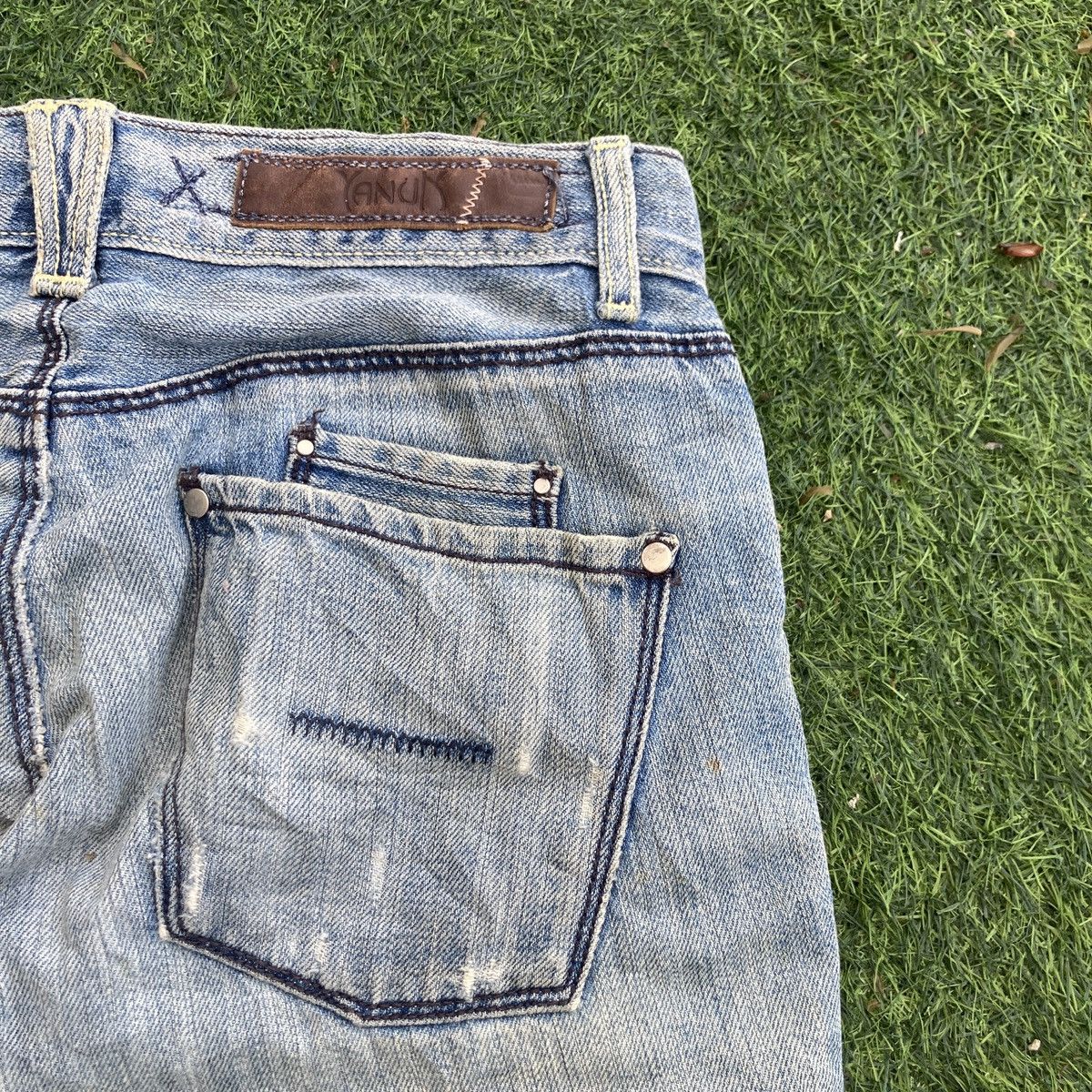 If Six Was Nine YANUK BOOTCUT DISTRESSED JEANS Size 29" - 8 Thumbnail