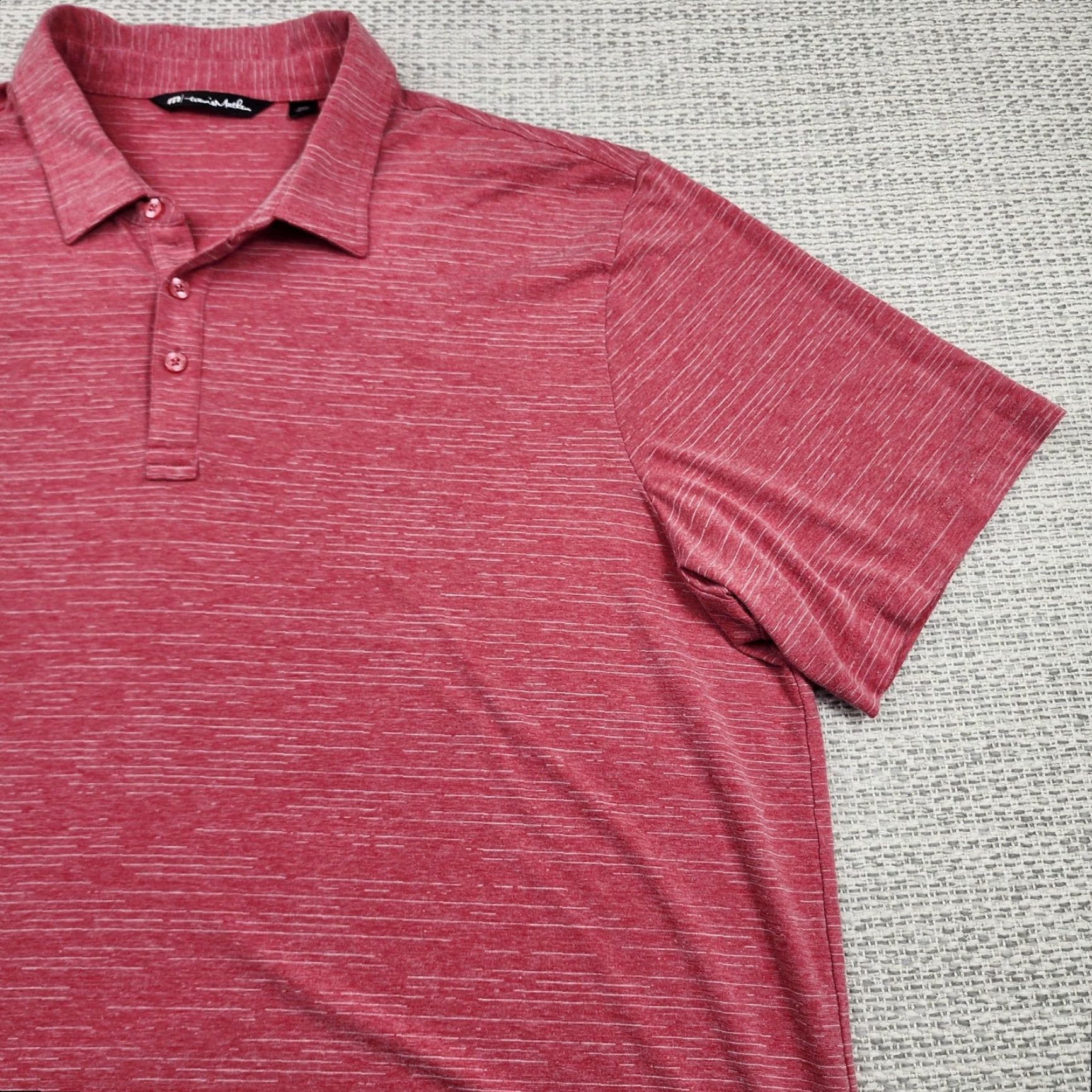 TravisMathew Travis Mathew Polo Golf Shirt Red 3XL Mens GarbageMan Invitational Stretch Size US XXL / EU 58 / 5 - 2 Thumbnail