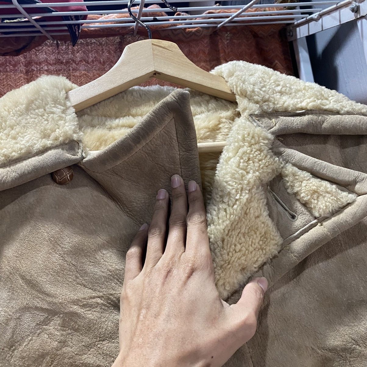 Schott Vintage Schott Sheepskin Shearling Jacket Coat Leather Size US S / EU 44-46 / 1 - 9 Thumbnail