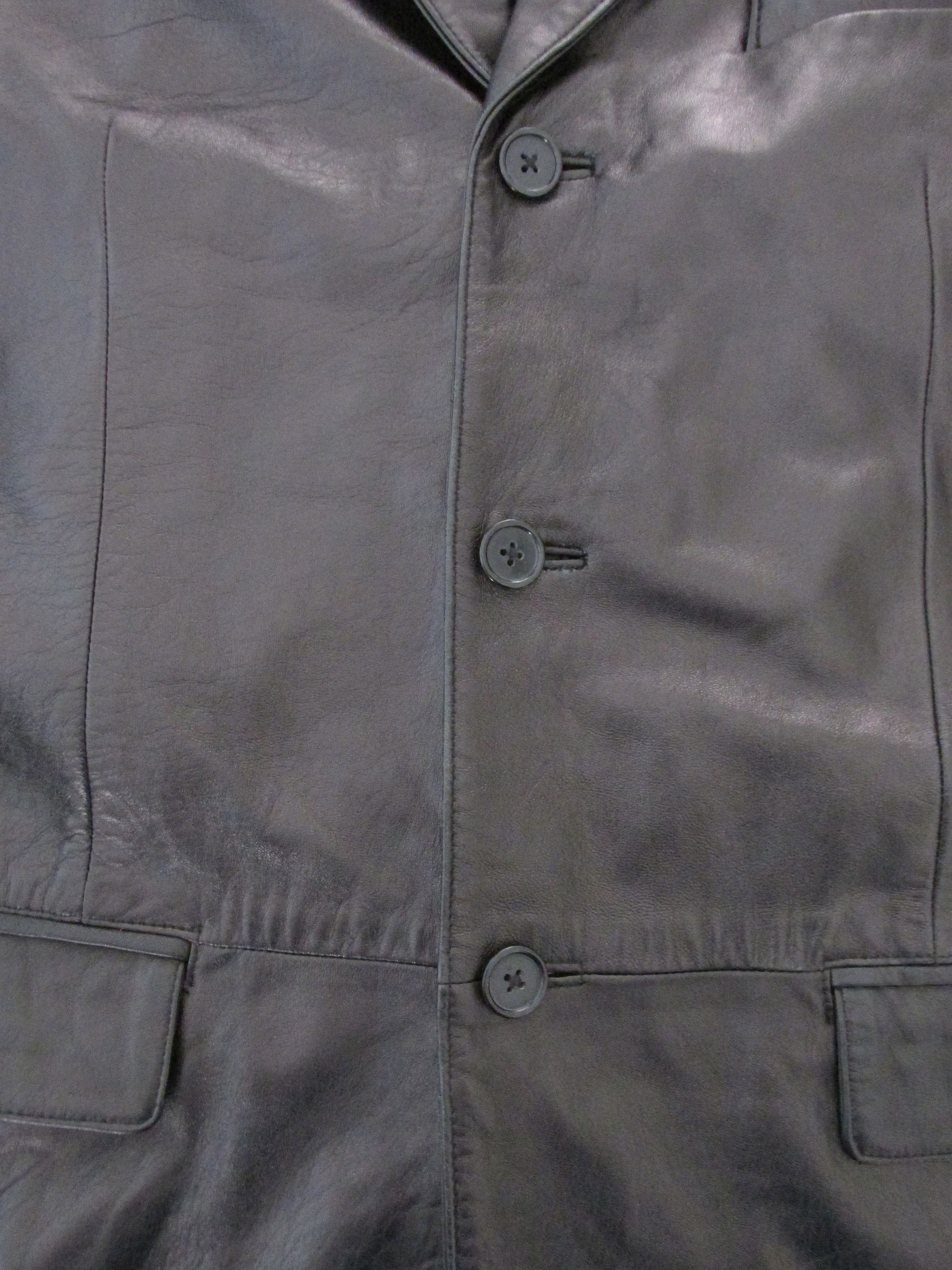 Jones New York Jones NY Men's Leather Jacket/Coat Size 44L Size US XL / EU 56 / 4 - 3 Thumbnail