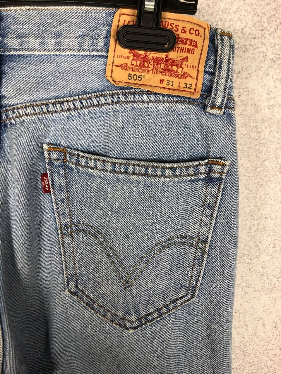 Levi's Vintage LEVIS 505 Jeans Wash Denim Blue 90s W31 L32 Size US 31 - 9 Thumbnail