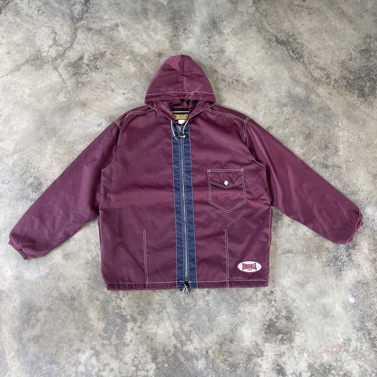 🔥Vintage Lonsdale Hooded Full Zipper Sportswear Light Jacket