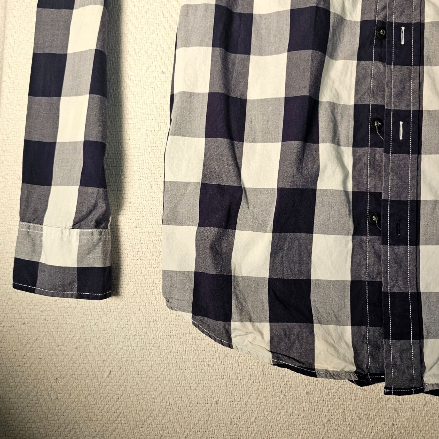 American Eagle Outfitters American Eagle Outfitters Button Down Shirt Mens Small Blue Checks Cotton Casual Size US S / EU 44-46 / 1 - 4 Thumbnail