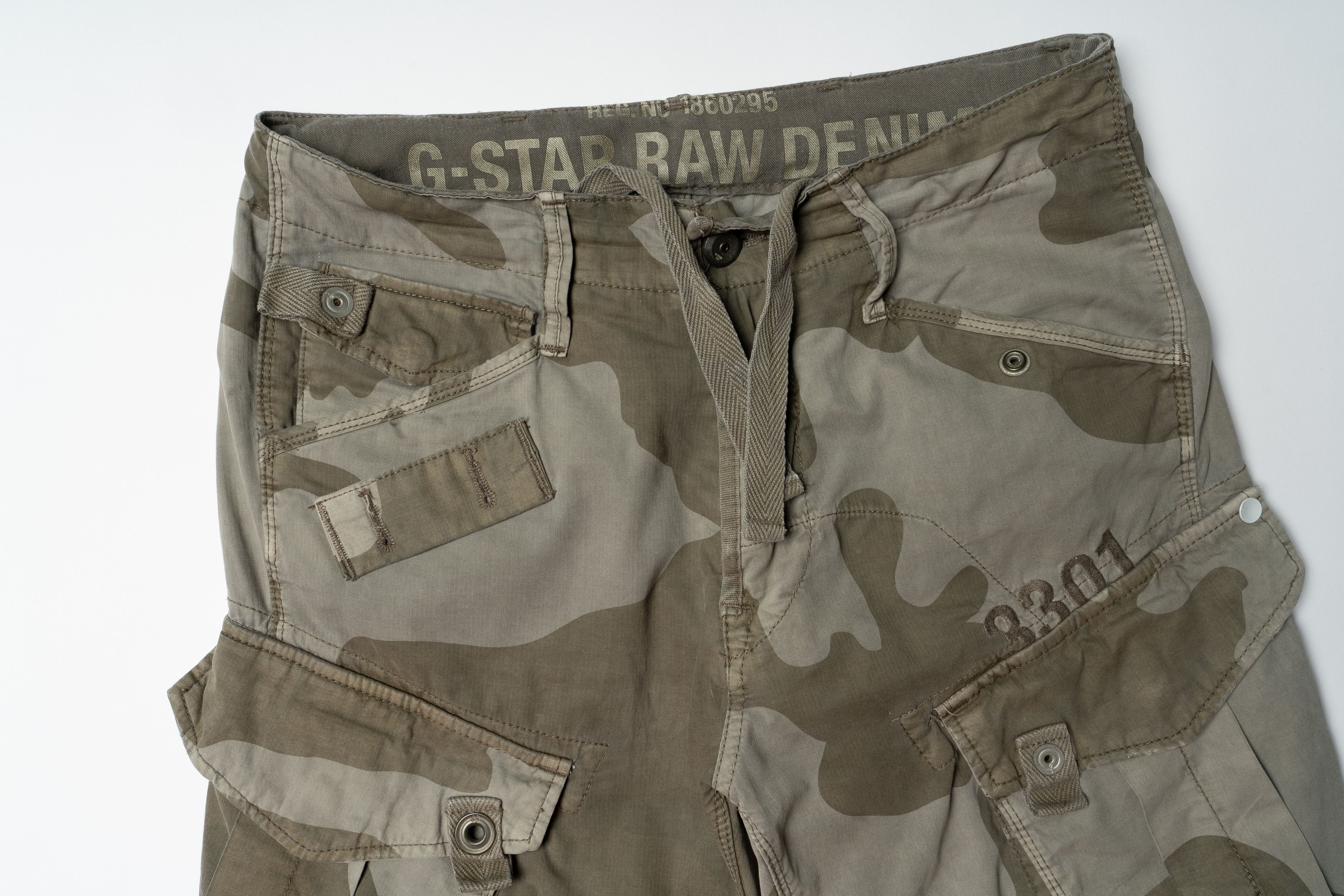 G-Star 🔵G-STAR RAW Vtg Army Rovic Belt Tapered Cargo Camo Pants Size US 30 / EU 46 - 3 Thumbnail