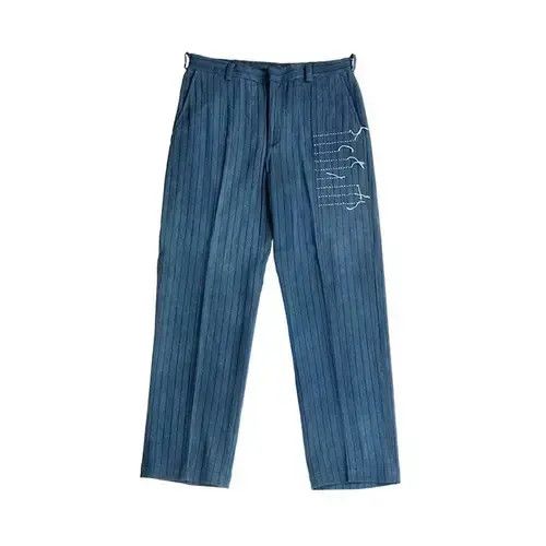 Other 21SS Indigo Union Japan Blue Natural Plant Dyed Chino Pants Size US 32 / EU 48 - 2 Thumbnail