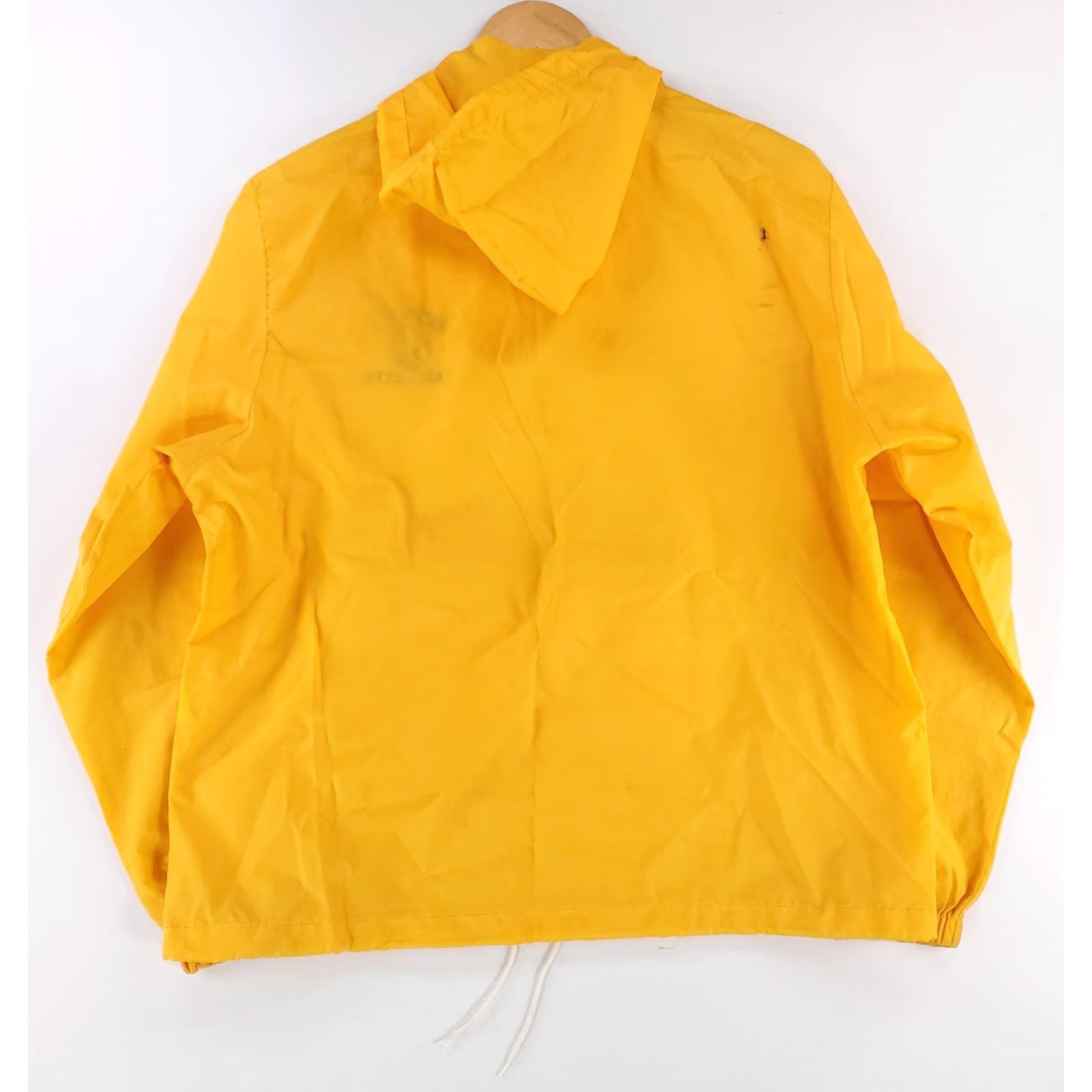 Vintage VINTAGE Sportsmaster Windbreaker Jacket Anorak Hooded Kickapoo Yellow Womens L 80s 70s Windbreaker Hooded Womens L Size L / US 10 / IT 46 - 6 Thumbnail
