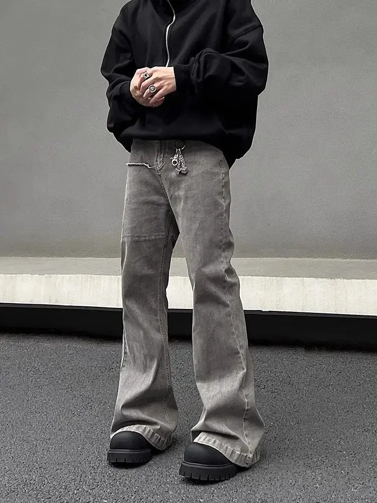Japanese Brand × Jean Vintage mopping high street wide leg flared jeans Size US 30 / EU 46 - 2 Thumbnail