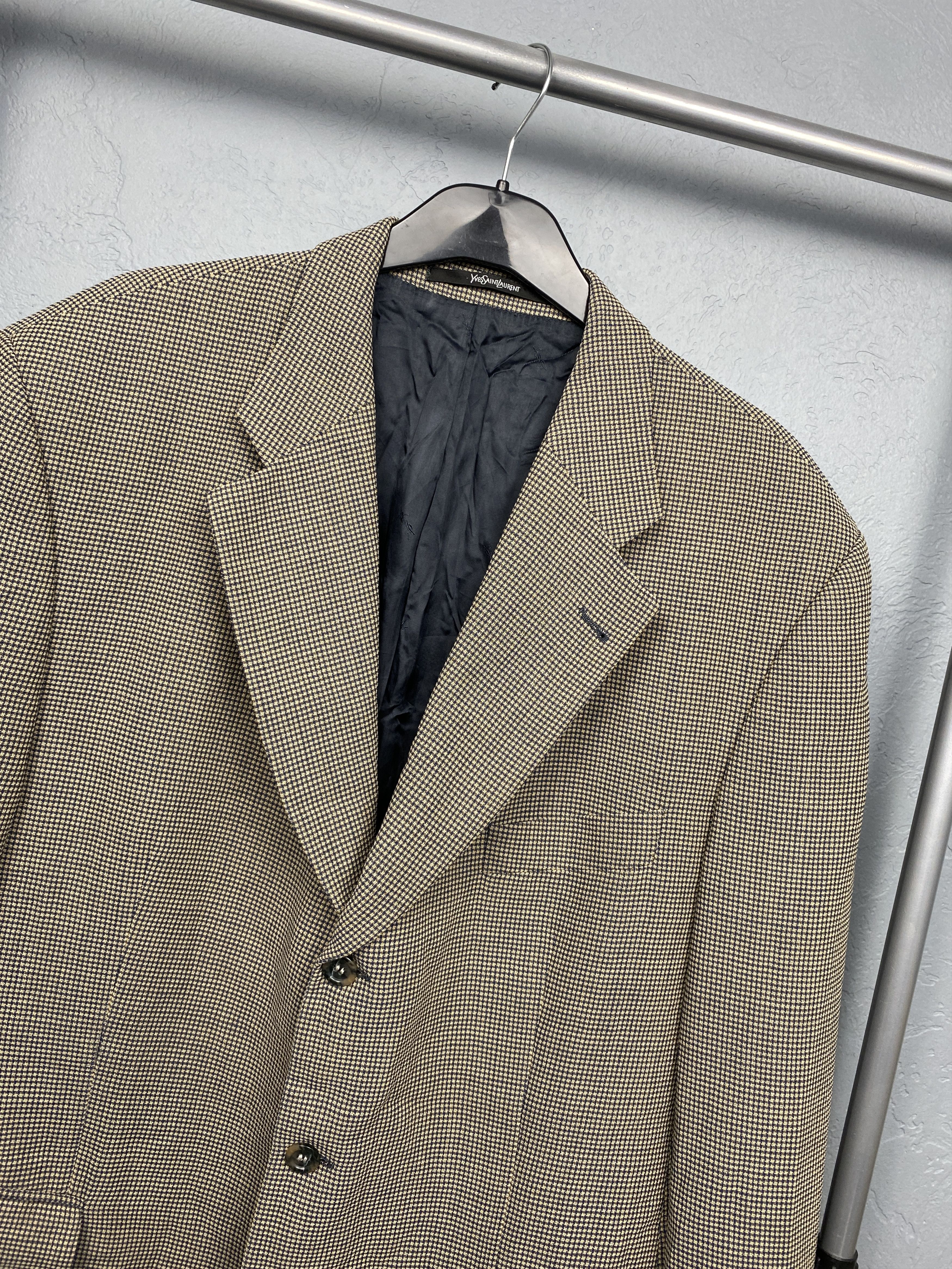 Yves Saint Laurent Yves Saint Laurent YSL Mens 3 Buttons Blazer Jacket Size US XL / EU 56 / 4 - 2 Thumbnail