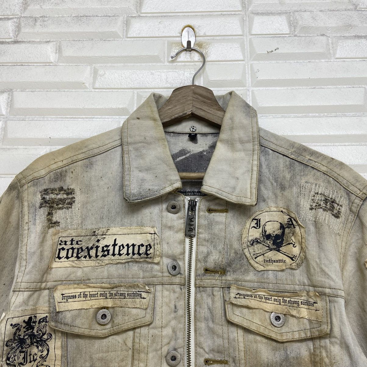 In The Attic Skull Prisoners Punk Street Fashion Distressed Denim Trucker Size US S / EU 44-46 / 1 - 13 Thumbnail