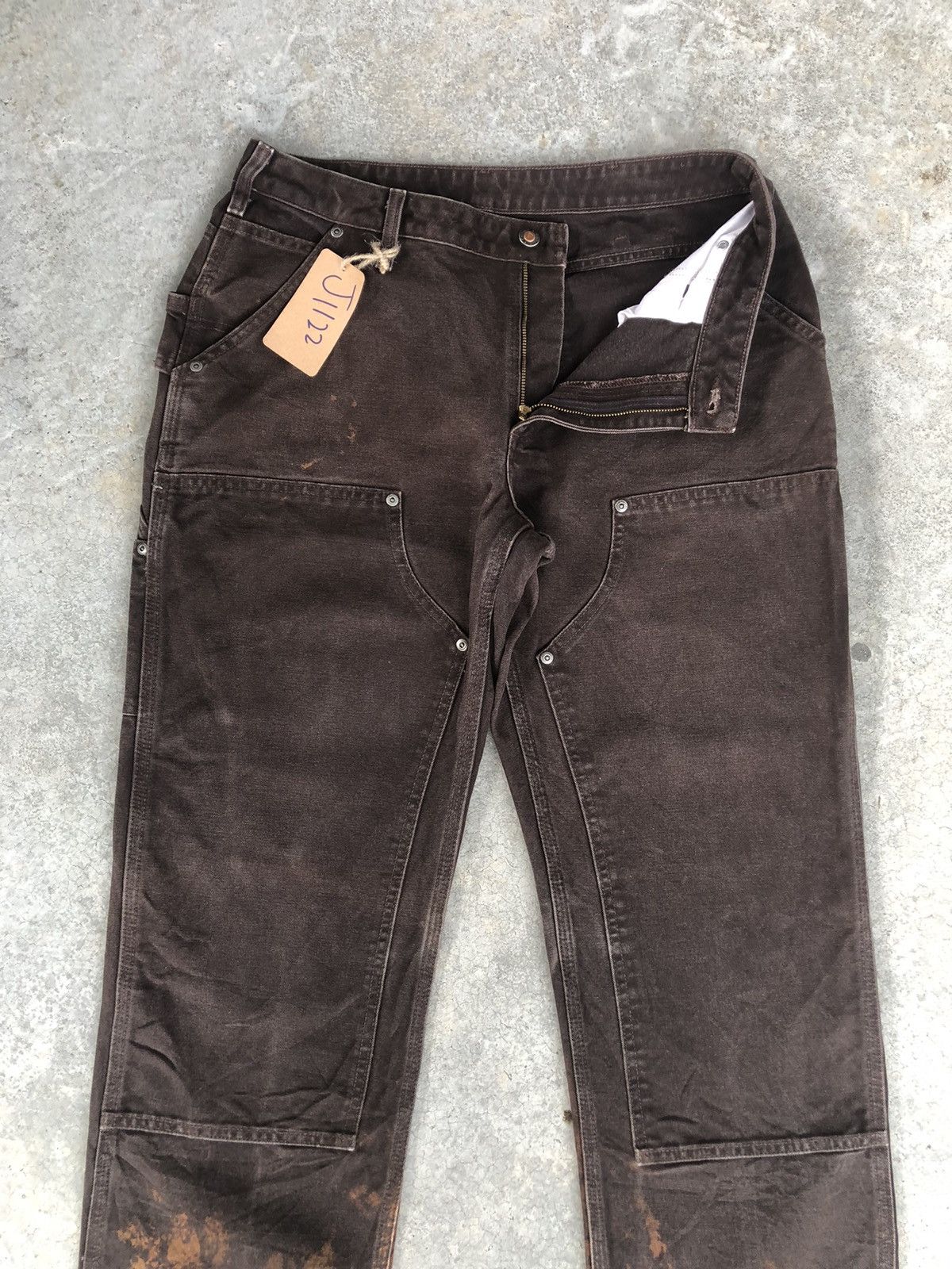Lil Yachty Vintage Carharrt Double Knee Distressed Size US 32 / EU 48 - 3 Thumbnail