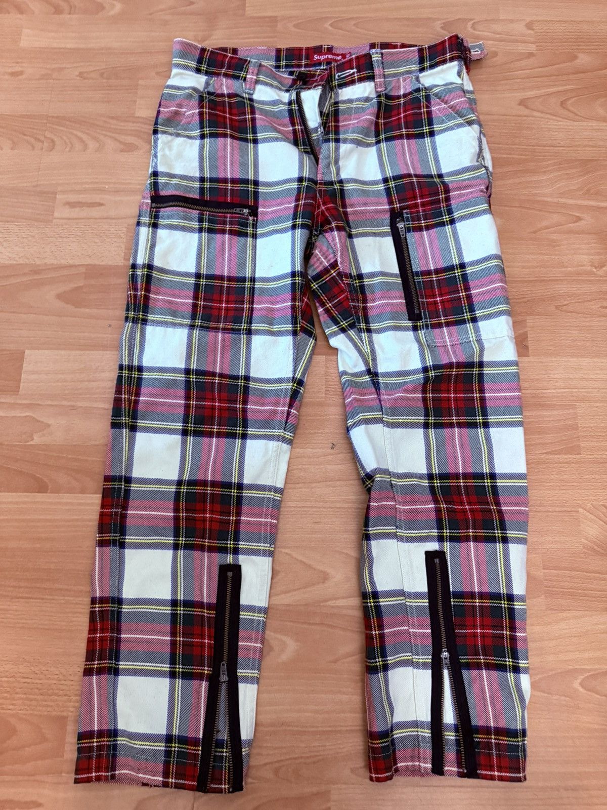 Supreme Supreme Cargo Flight Pants Size 32 Tartan Plaid SS14 Size US 32 / EU 48 - 2 Thumbnail