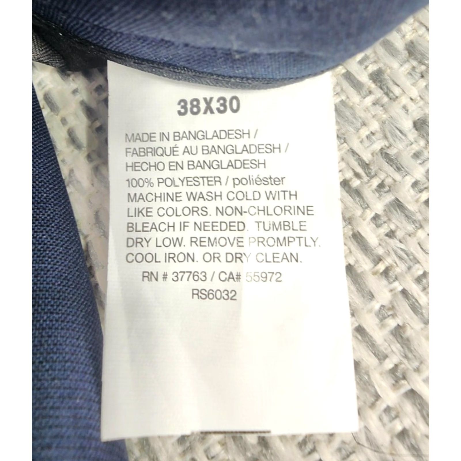 Perry Ellis Perry Ellis Pants Mens 38x30 Blue Slim Fit Dress Trousers Office Classic Polyester Size US 38 / EU 54 - 4 Thumbnail