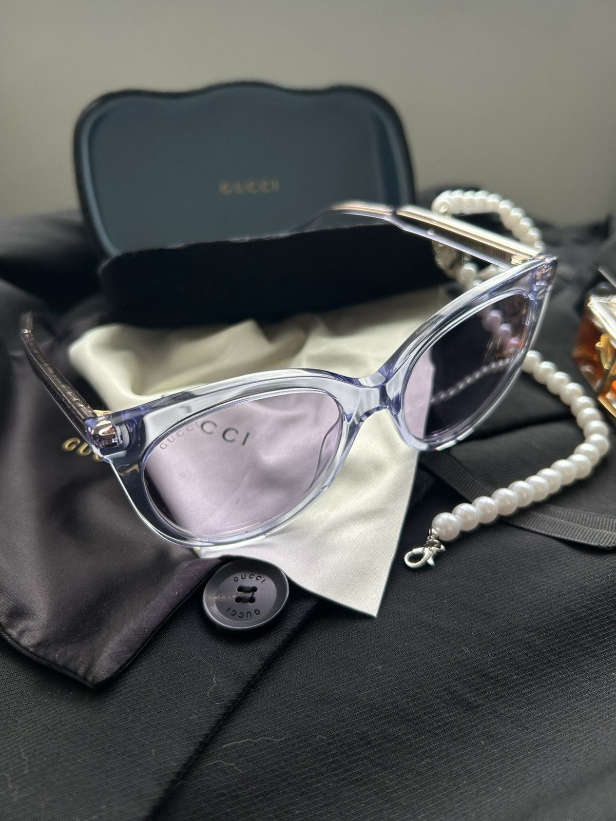 Gucci × Tom Ford glasses Gucci Seasonal Icon GG0565S-005 Size ONE SIZE - 4 Thumbnail