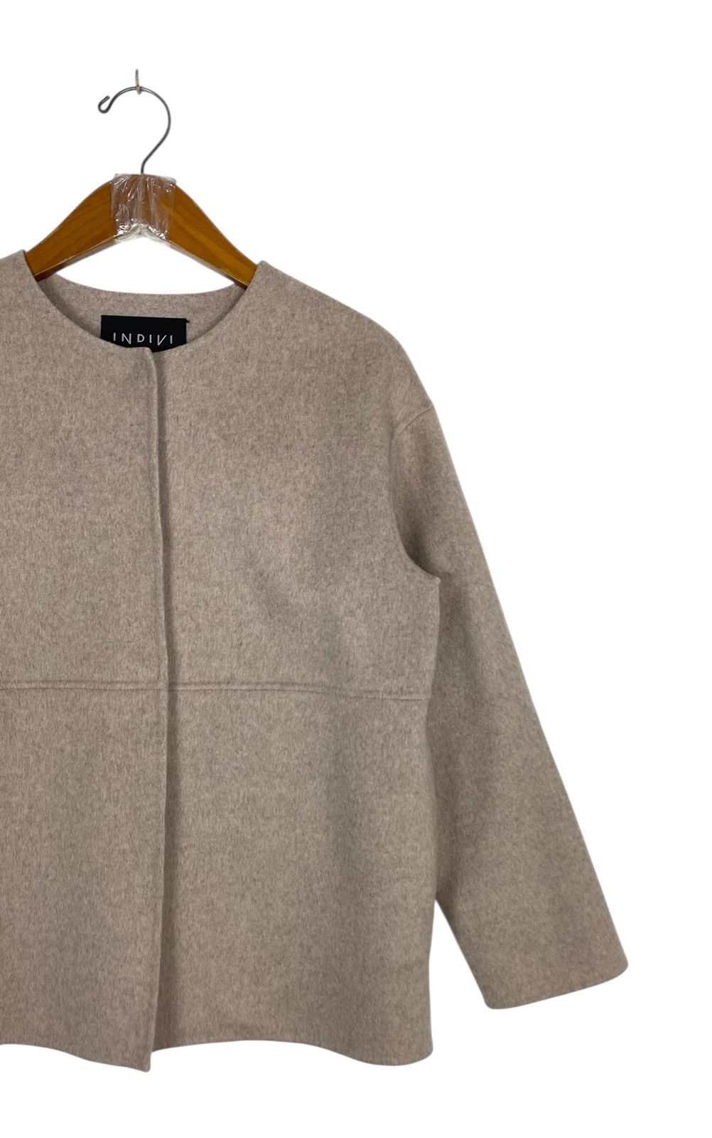 Japanese Brand Rare‼️Indivi x Hamilton Lambswool Coat Size M / US 6-8 / IT 42-44 - 3 Thumbnail