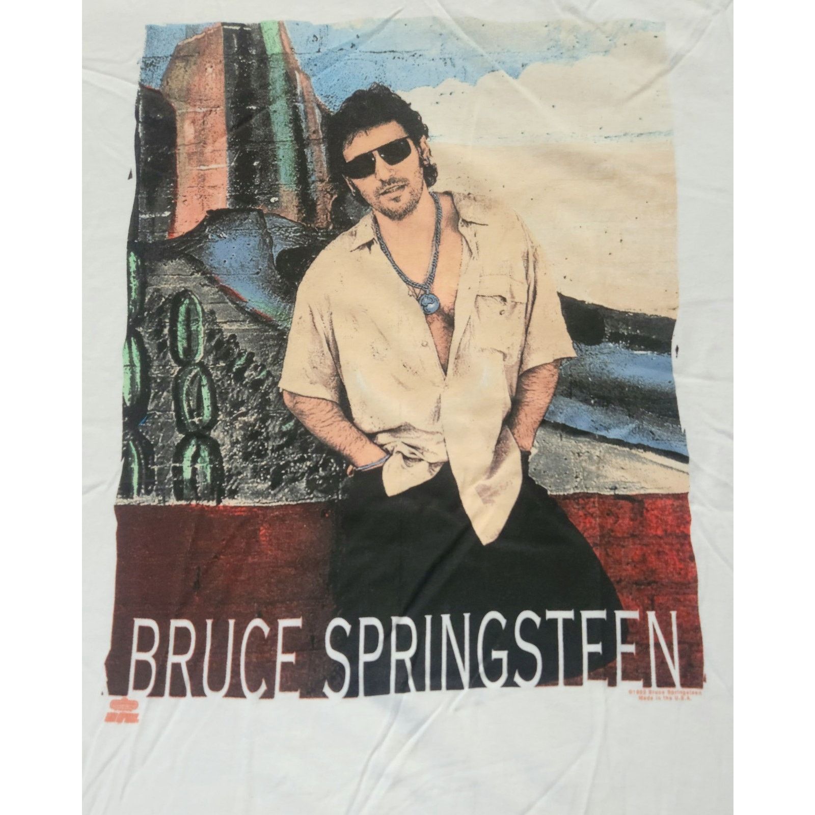 Hanes Authentic Vtg Bruce Springsteen Lucky Town 1992 Tour Shirt L Size US L / EU 52-54 / 3 - 2 Thumbnail