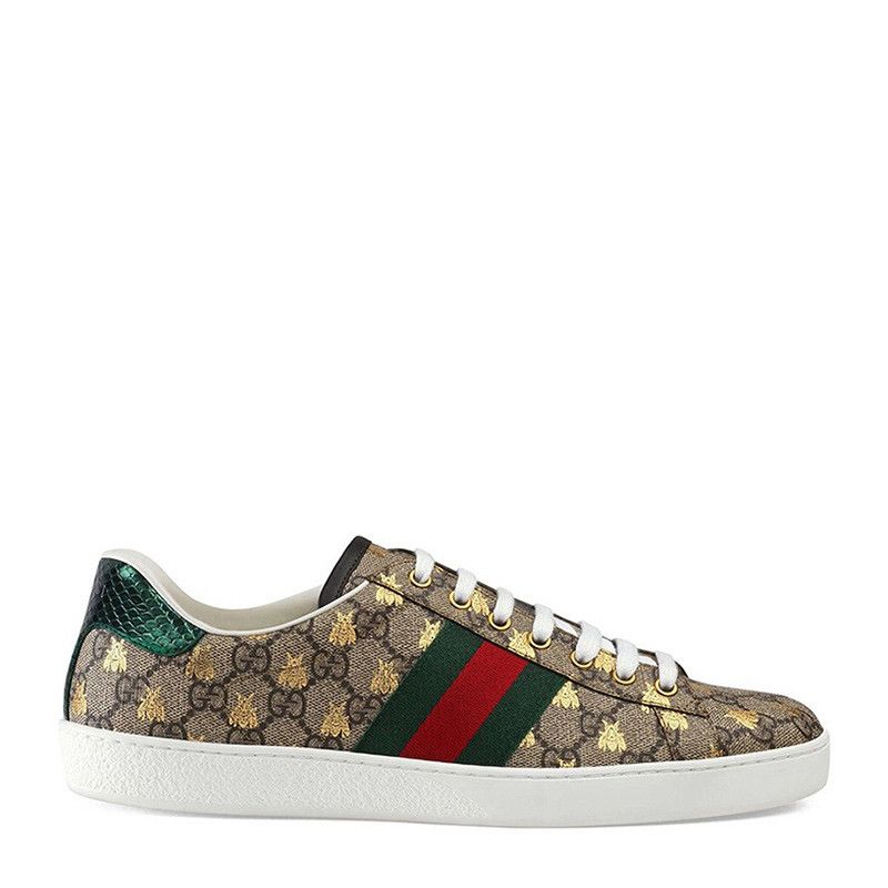 Gucci o1s1wg110525 Men's Ace GG Supreme Bees Sneakers Multicolor Size US 15 / EU 48 - 1 Thumbnail