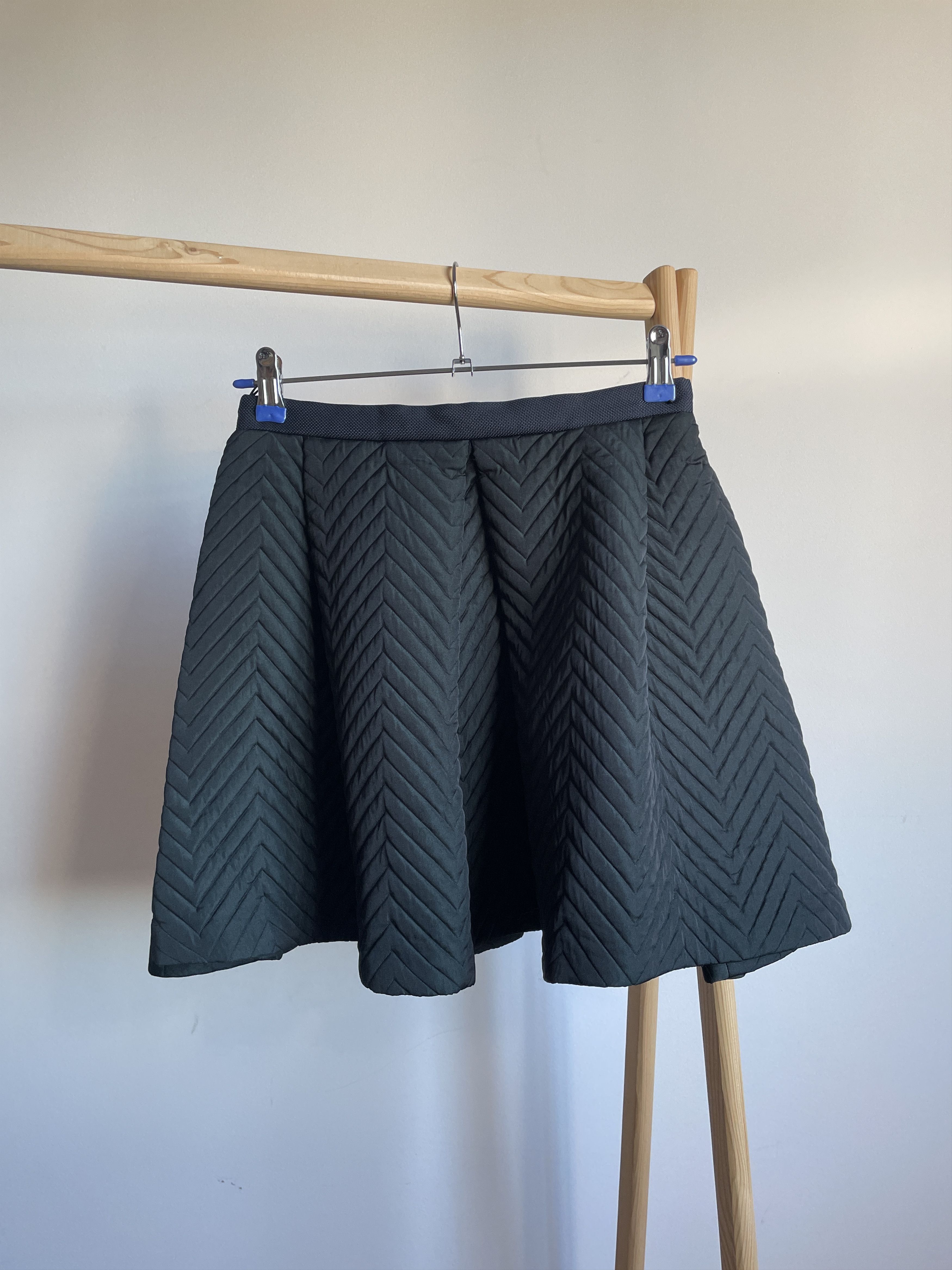 Kenzo Kenzo Paris Quilted Flared Padded Mini Skirt Size EUR 36 Size 25" / US 0 / IT 36 - 1 Thumbnail