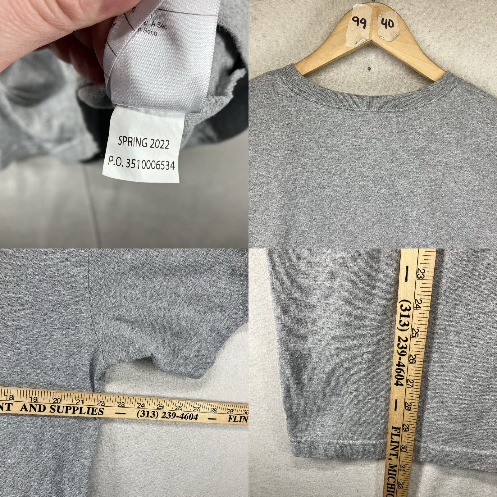 Carhartt Carhartt T-Shirt Mens Heather Gray Medium Short Sleeve Crew Neck Pocket Logo Classic Outdoor Size US M / EU 48-50 / 2 - 8 Thumbnail