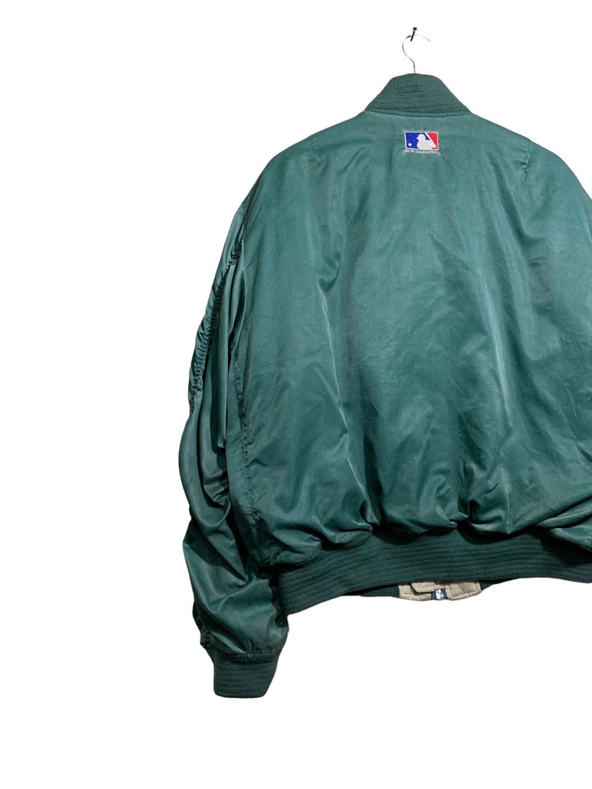 MLB 🔥A’s MLB BY STARTER BOMBER JACKETS Size US L / EU 52-54 / 3 - 7 Thumbnail