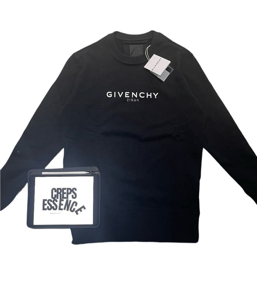 Image of Givenchy Logo Print Sweatshirt in Black, Men's (Size XL)