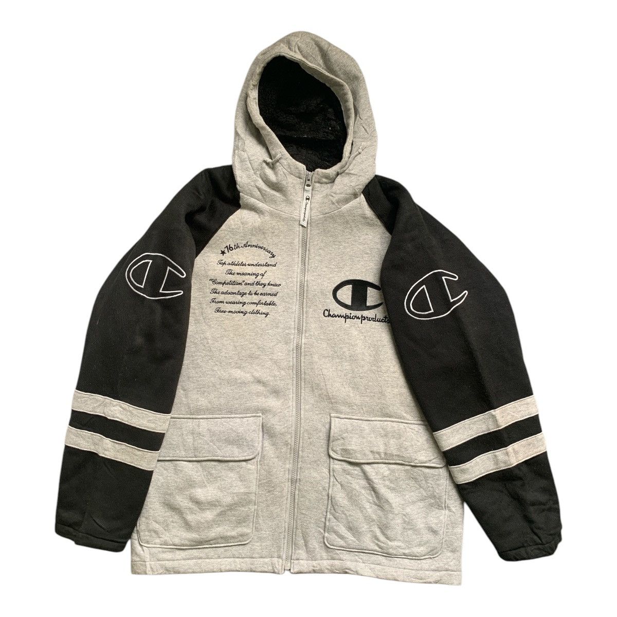 Champion × Vintage Rare Design Vintage Champion Products Big Logo Sweater Size US L / EU 52-54 / 3 - 8 Thumbnail