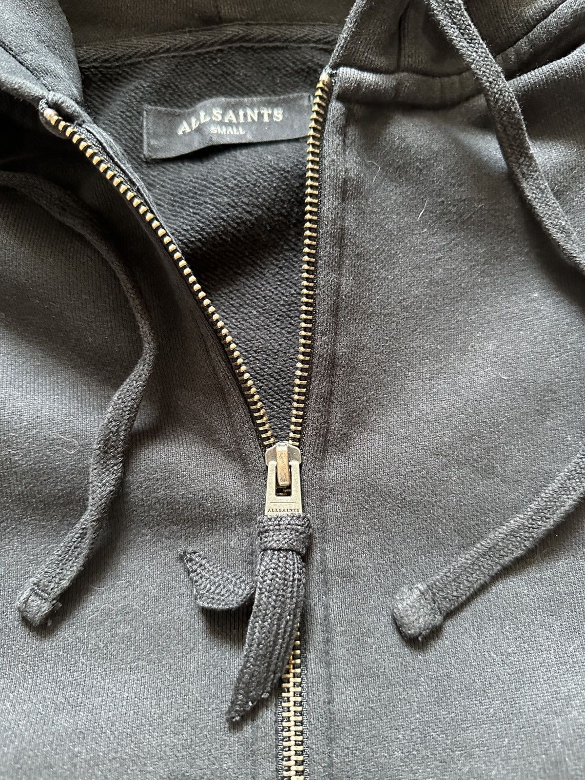 Allsaints Vintage Allsaints Zip Hoodie Black Mini Logo Y2K USA Size US S / EU 44-46 / 1 - 4 Thumbnail