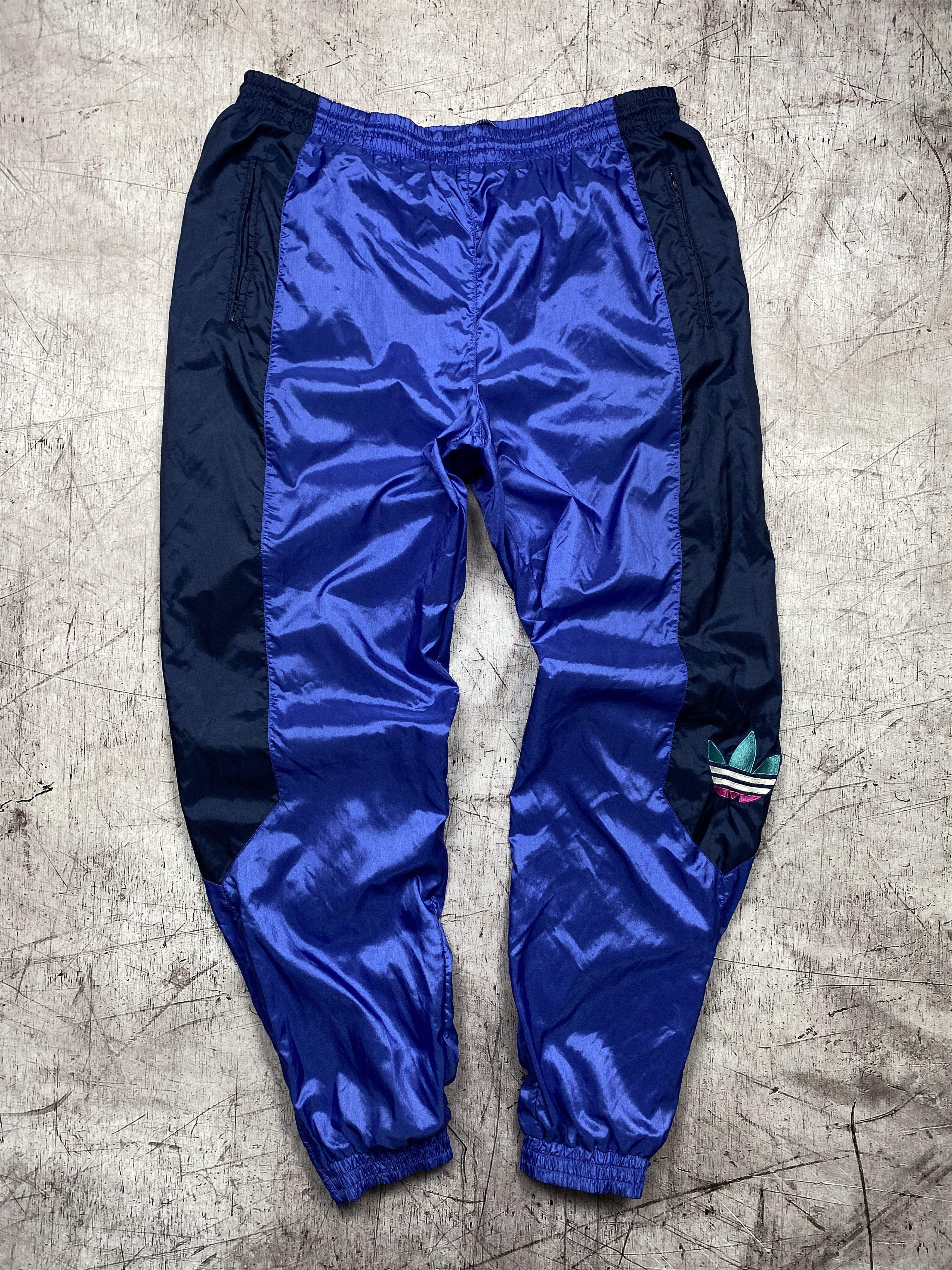 Adidas × Vintage Adidas 90s Vintage Mens Nylon Track Pants Size US 34 / EU 50 - 1 Thumbnail