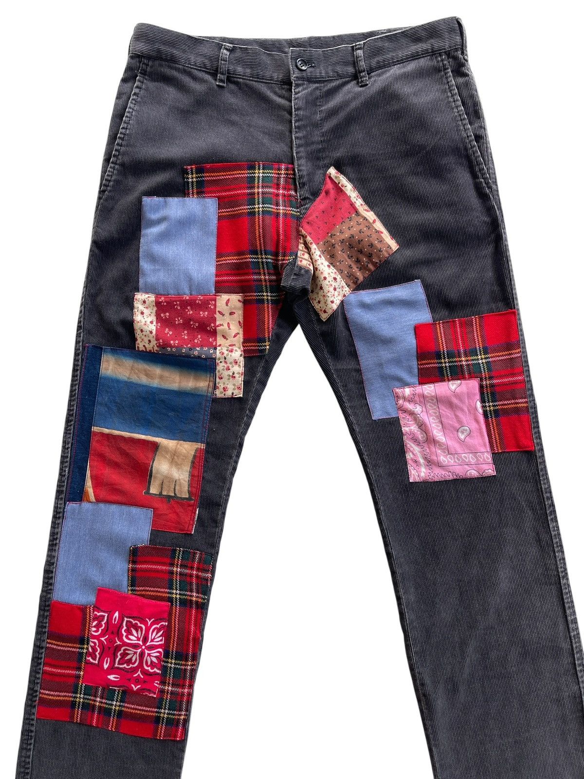 Comme des Garcons Homme Comme Des Garcons Patchwork Corduroy Pants Size US 32 / EU 48 - 5 Thumbnail