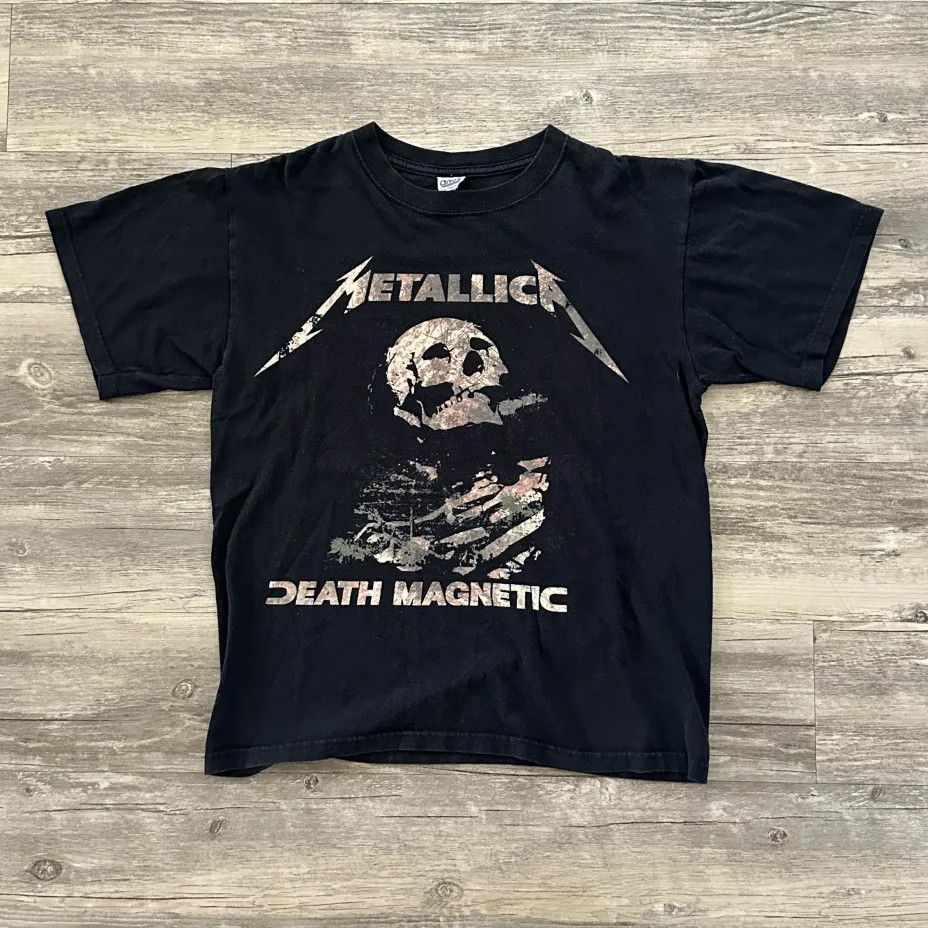 Anvil Vintage 2008 Metallica Death Magnetic World Tour Band Tee Size US M / EU 48-50 / 2 - 1 Thumbnail