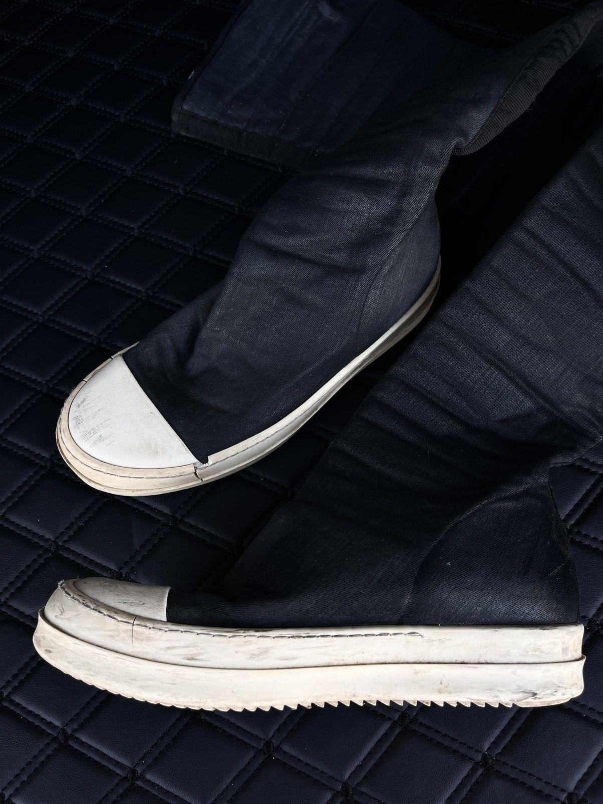 Rick Owens Rick Owens Wax Ramones Sock Sneakers Size US 7 / IT 37 - 4 Thumbnail