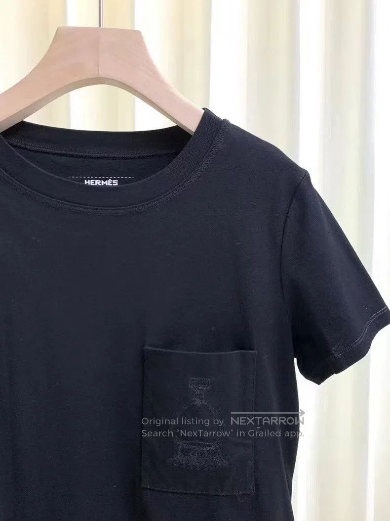 Hermes Hermes Black Short T-Shirt Size XS / US 0-2 / IT 36-38 - 4 Thumbnail